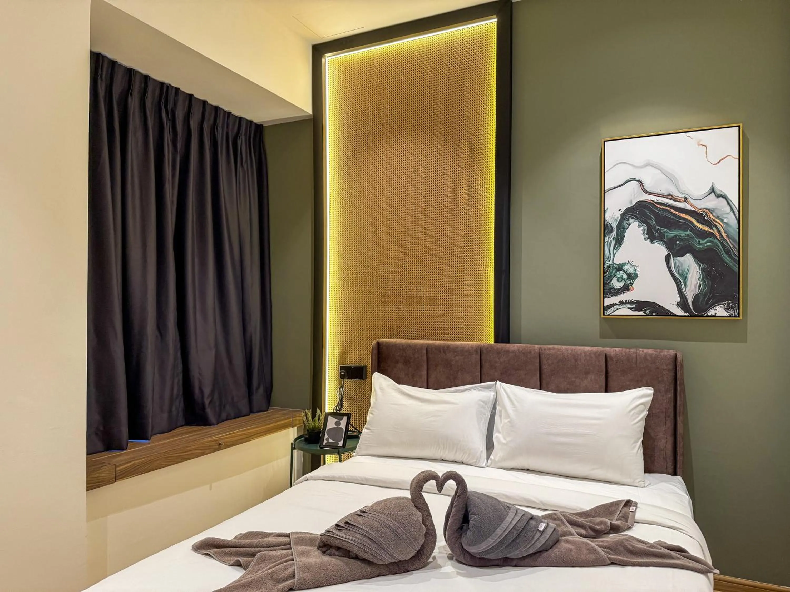 Bed in Country Garden Seaview Suite by Nest Home at Danga Bay