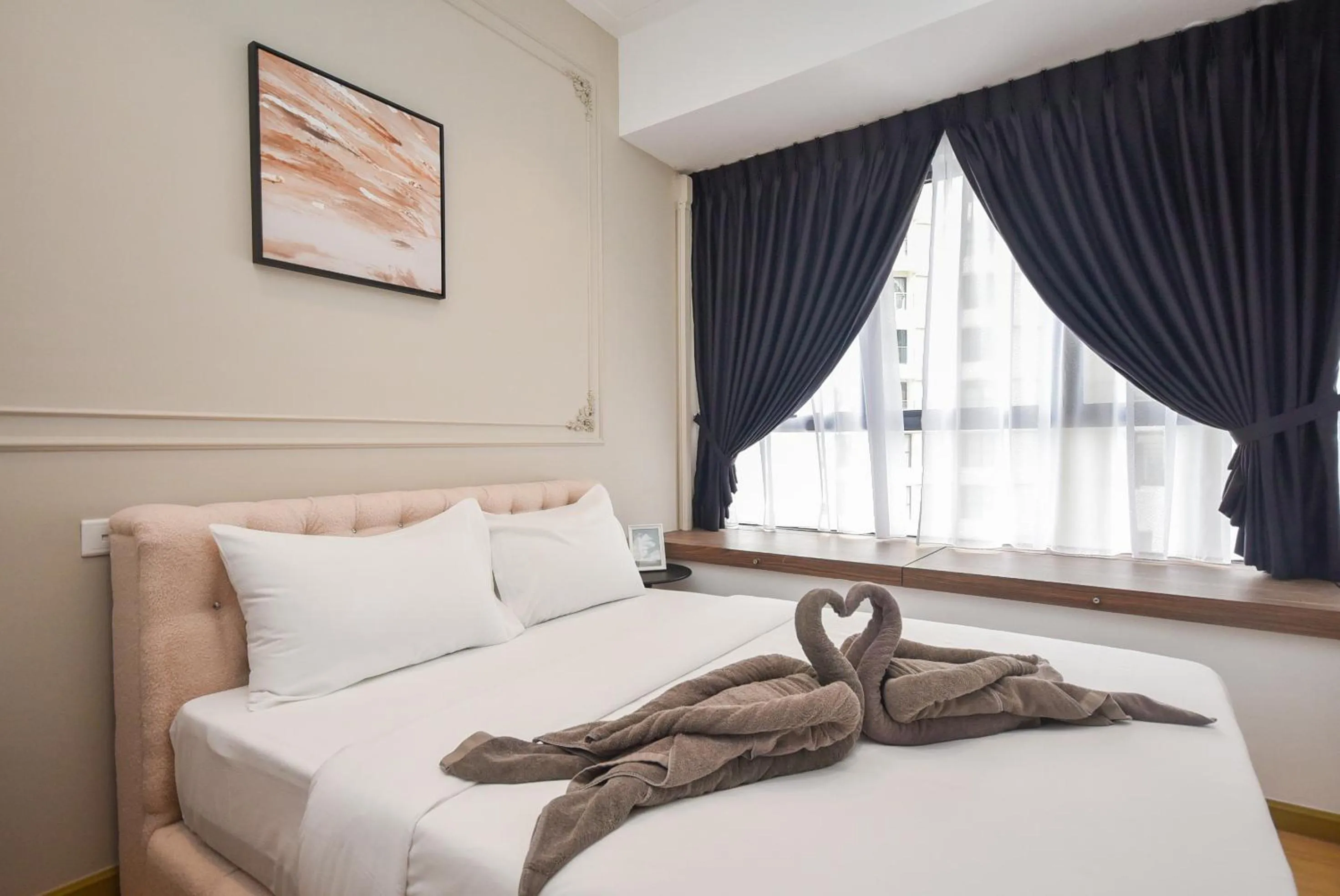 Bed in Country Garden Seaview Suite by Nest Home at Danga Bay