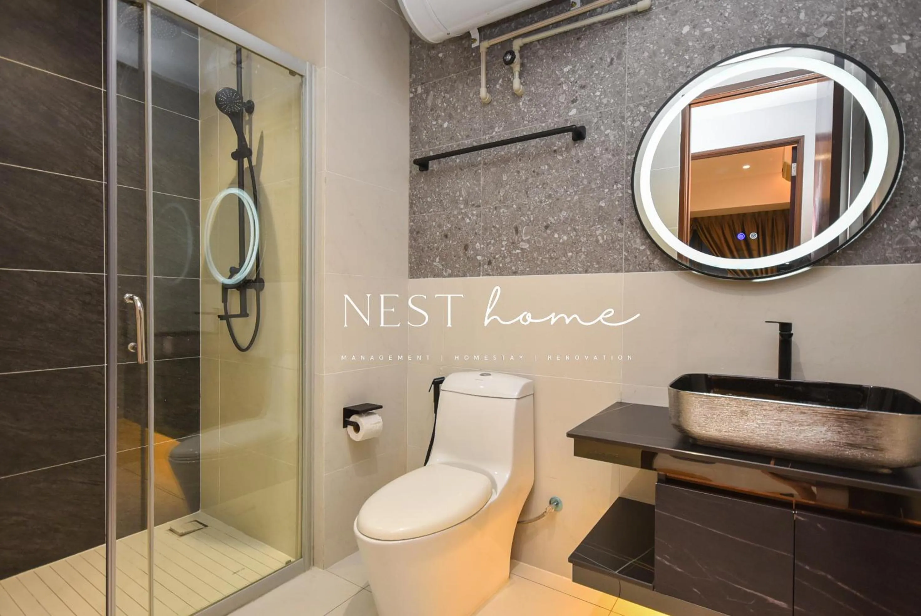 Bathroom in Country Garden Seaview Suite by Nest Home at Danga Bay