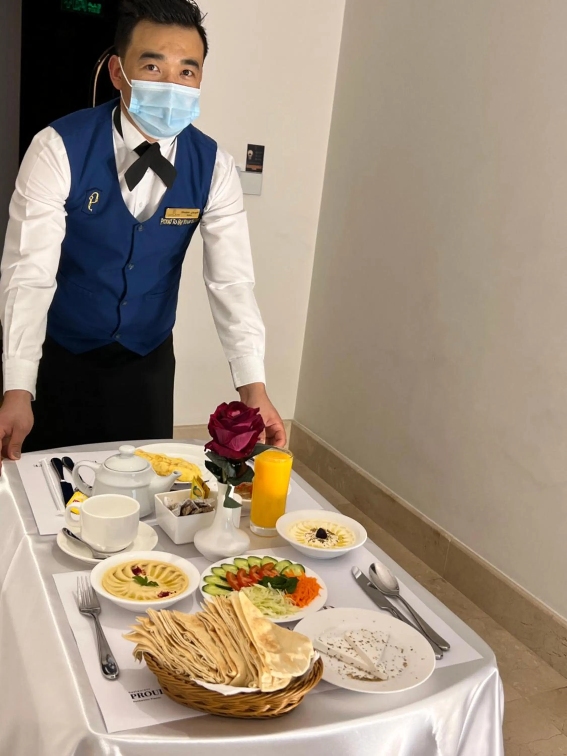 room service in The Proud Hotel Al Khobar