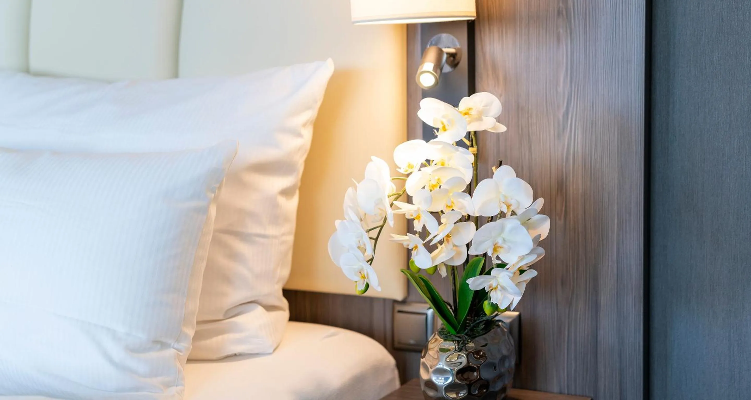 Bed in PLAZA Hotel Buchhorner Hof