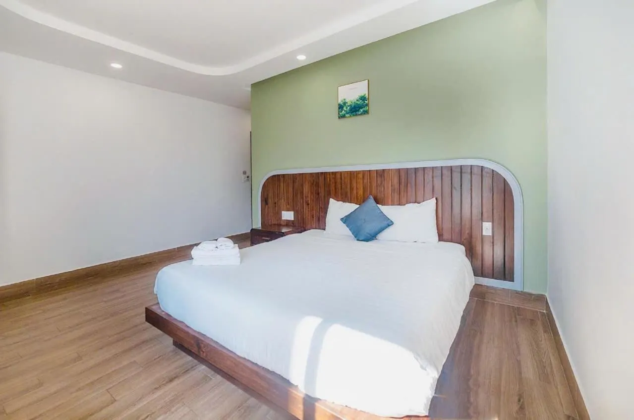 Bed in Mega Sky Dalat Hotel