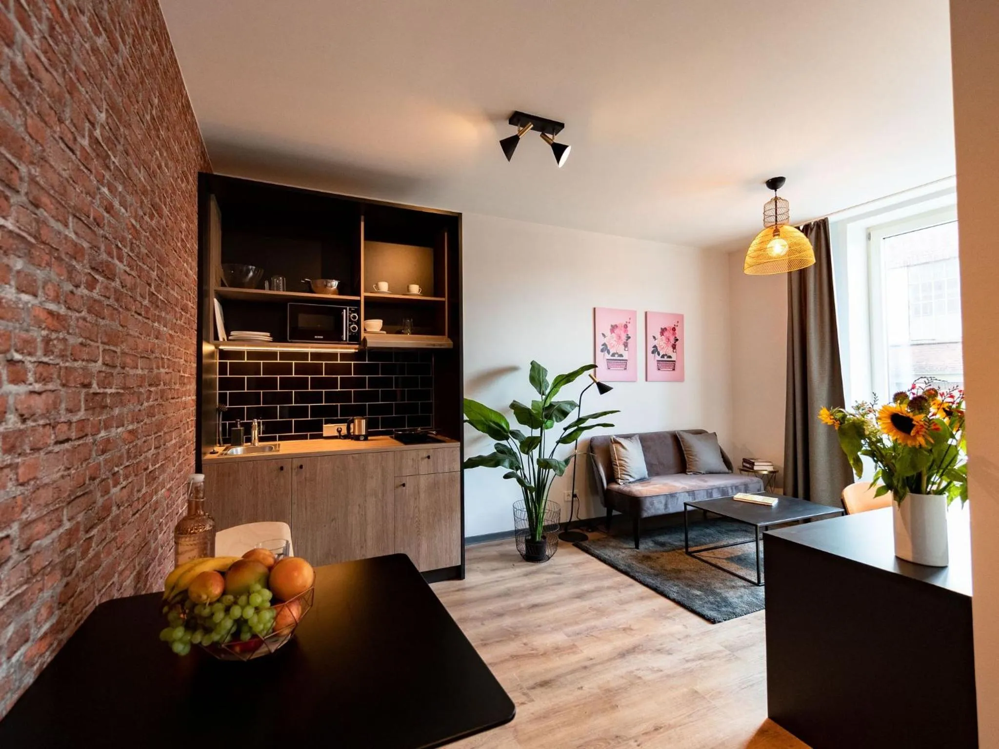 Living room in PHNX Aparthotel Hamburg