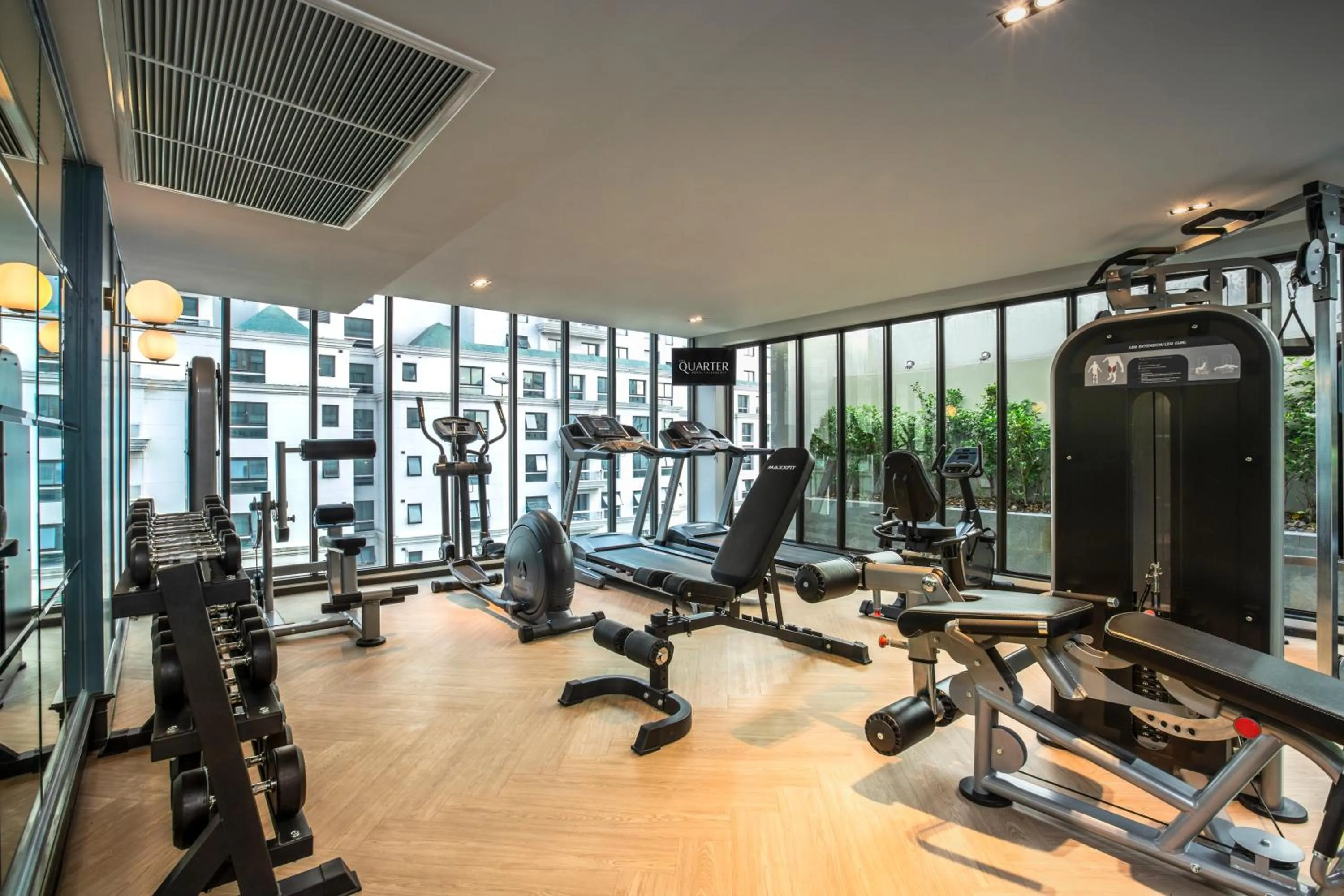 Fitness centre/facilities in The Quarter Ploenchit by UHG