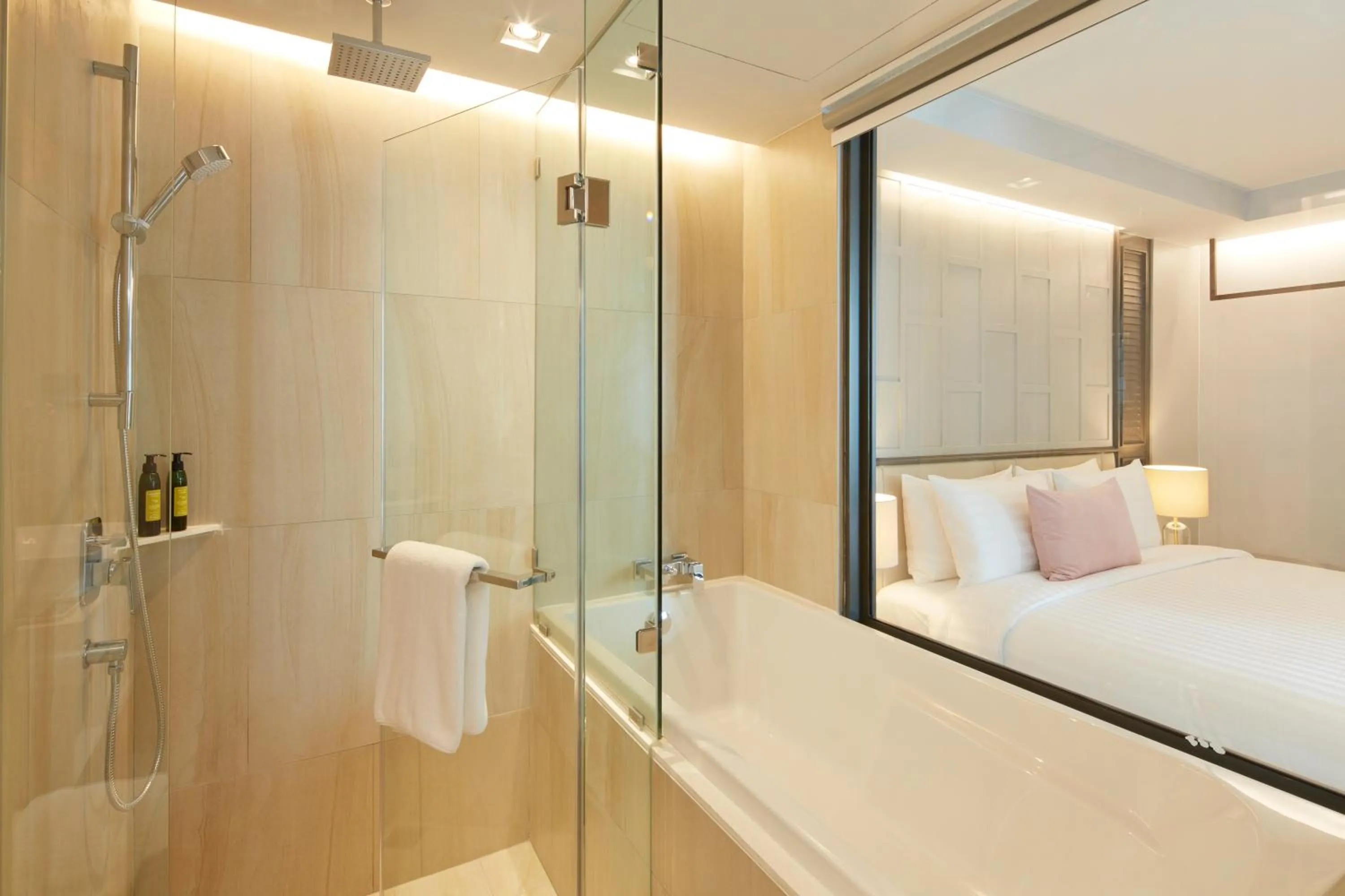 Bathroom, Bed in The Quarter Ploenchit by UHG