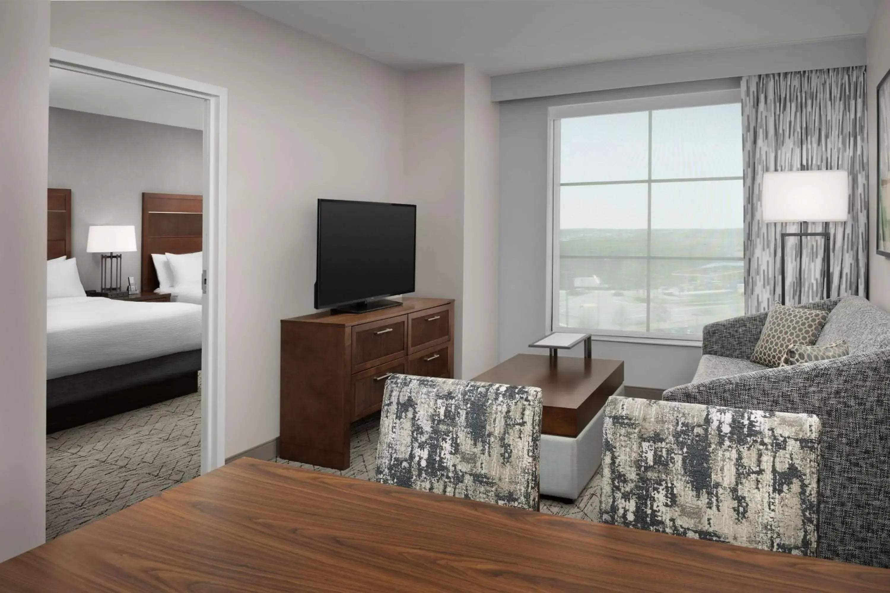 Deluxe One-Bedroom Suite with Two Queen Beds in Embassy Suites Springfield Deluxe One-Bedroom Suite with Two Queen Beds in Embassy Suites Springfield