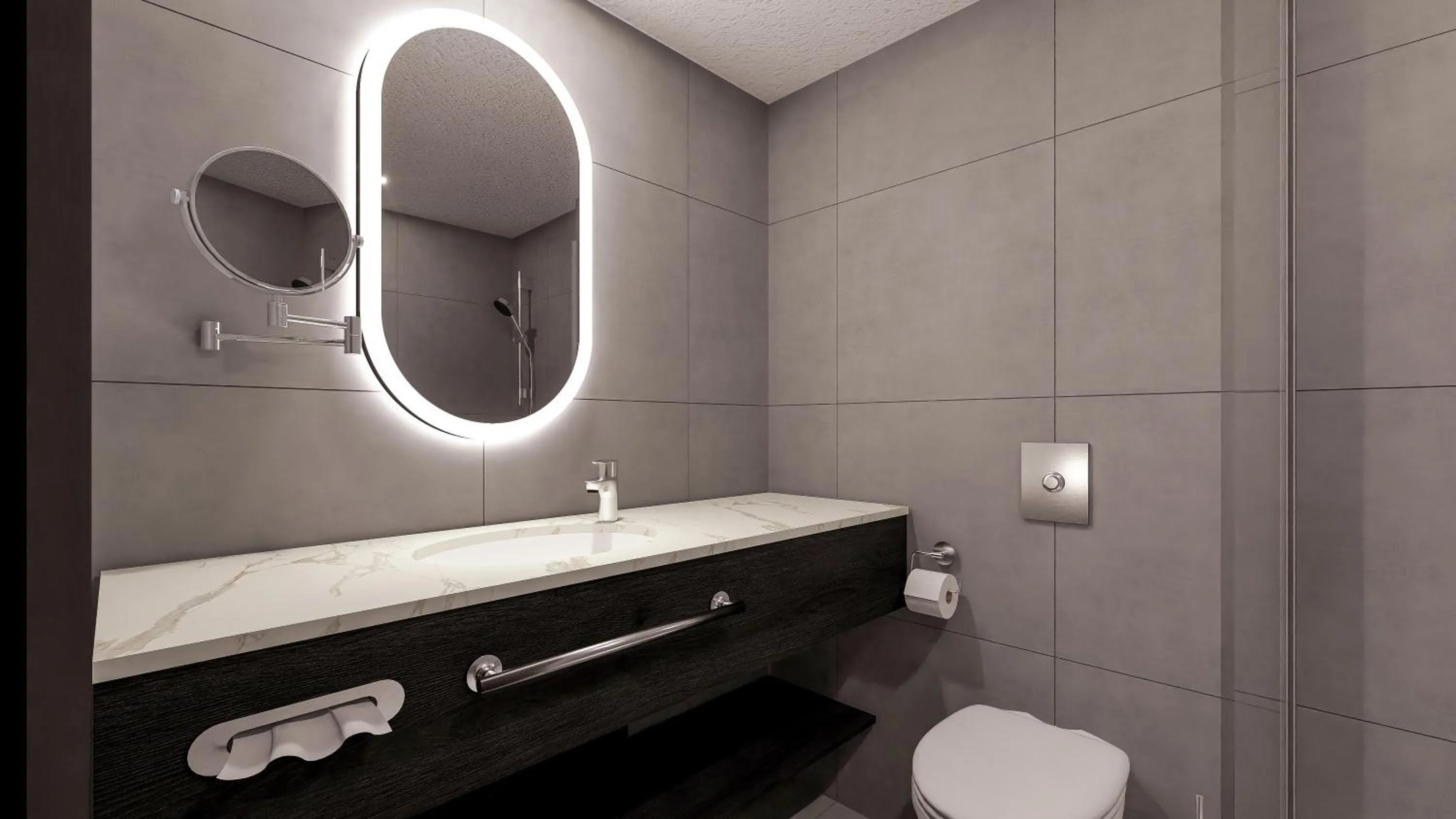 Bathroom in Hilton Düsseldorf