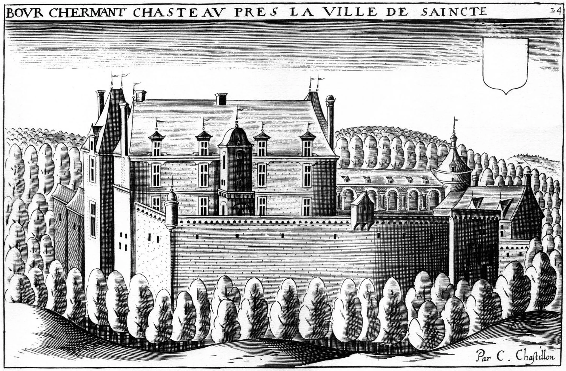 Facade/entrance in Château de Bois Charmant