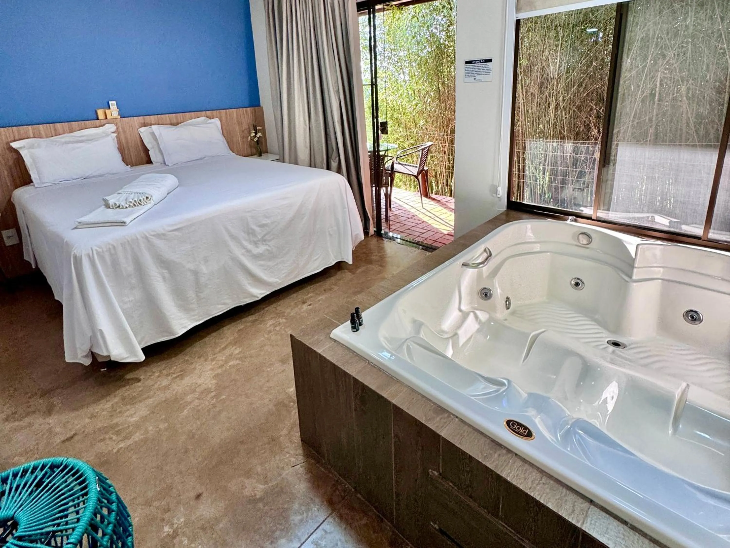 Bed in Hotel Fazenda Vale Alvorada