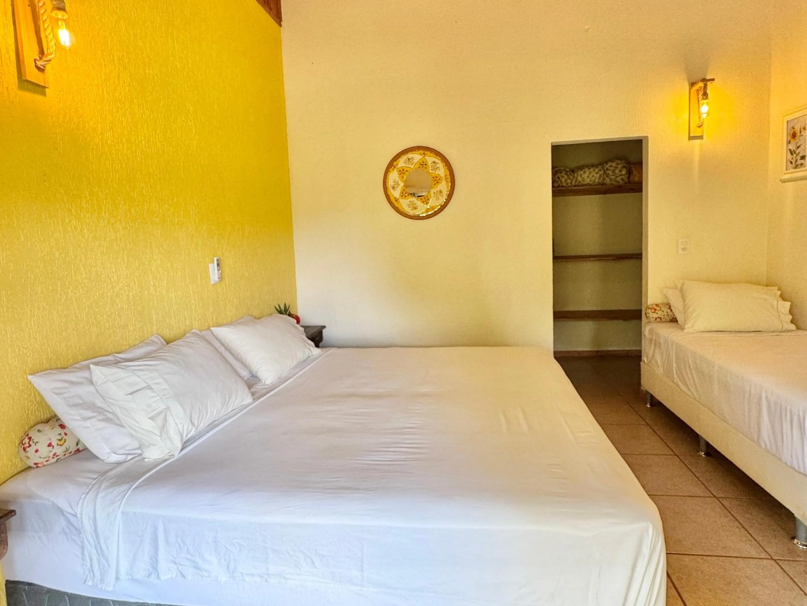 Bed in Hotel Fazenda Vale Alvorada