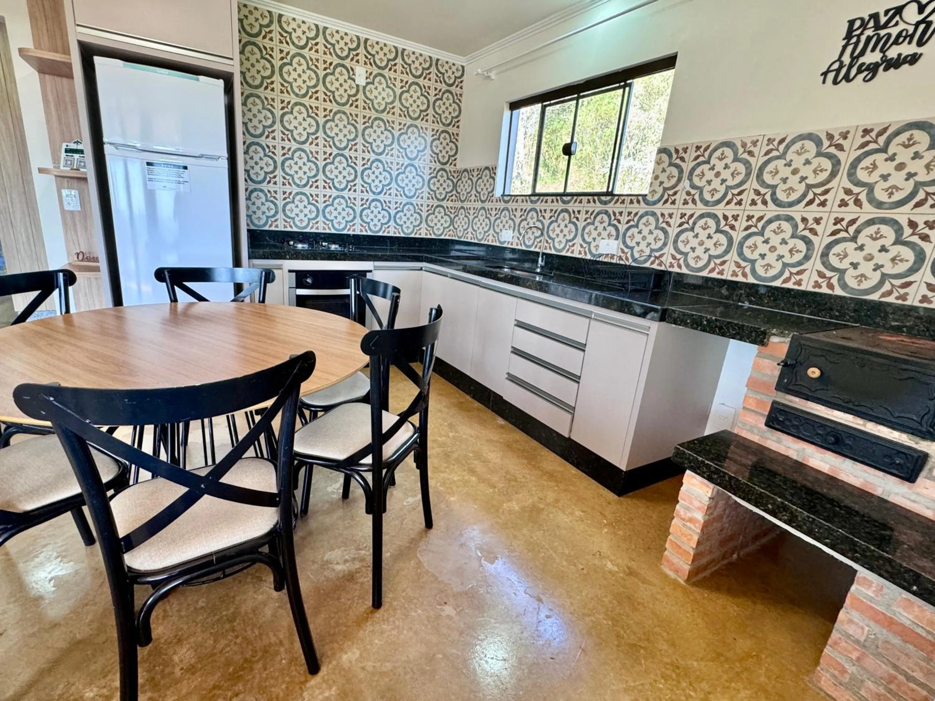 Kitchen or kitchenette in Hotel Fazenda Vale Alvorada