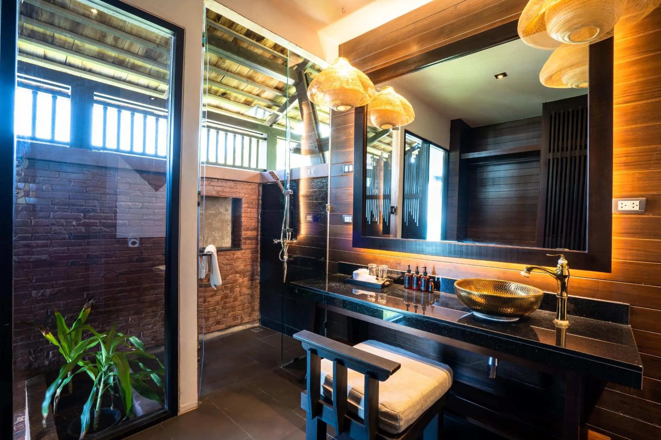 Shower in Nirvana Beach Resort, Koh Lanta SHA Extra Plus