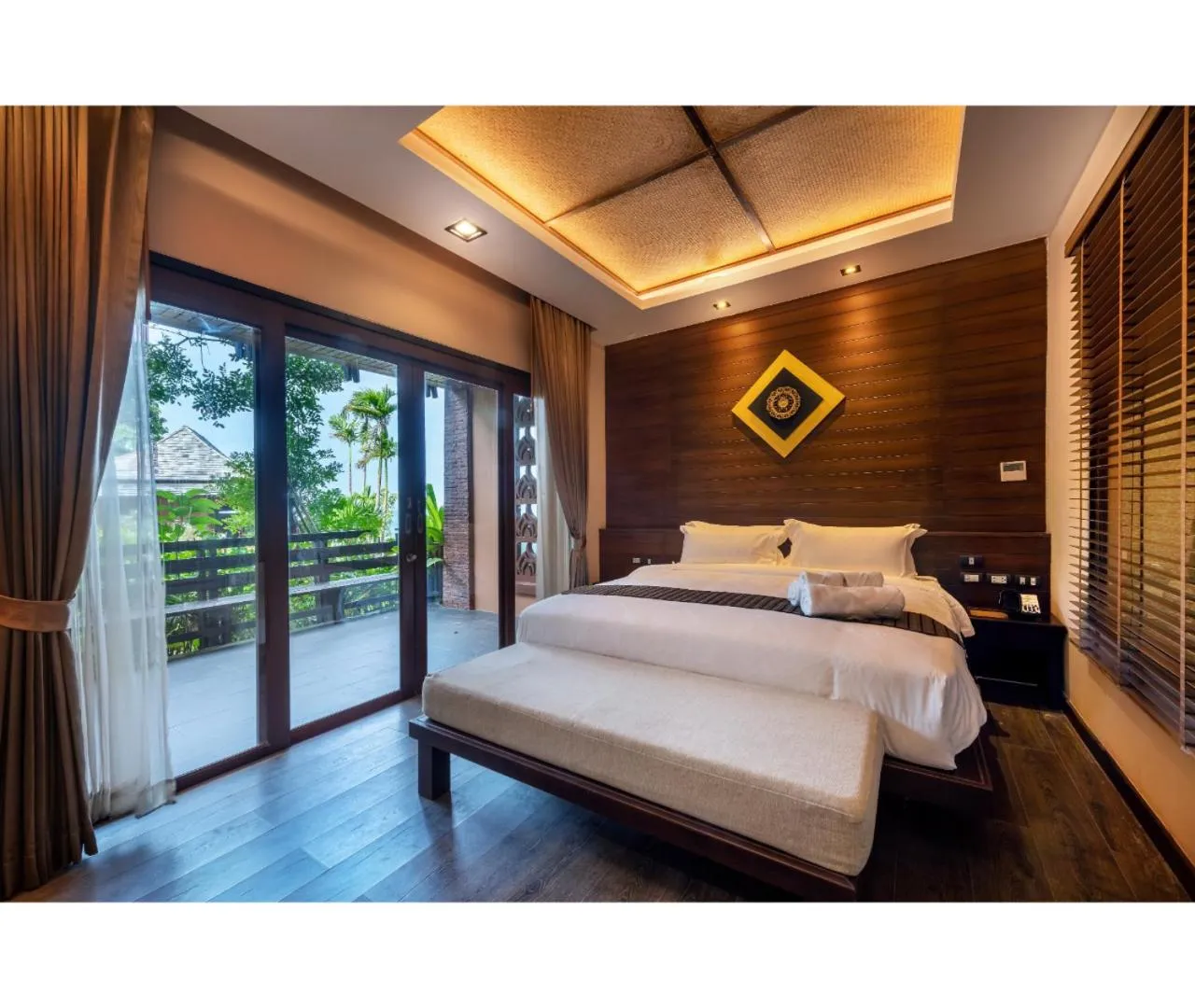 Bed in Nirvana Beach Resort, Koh Lanta SHA Extra Plus