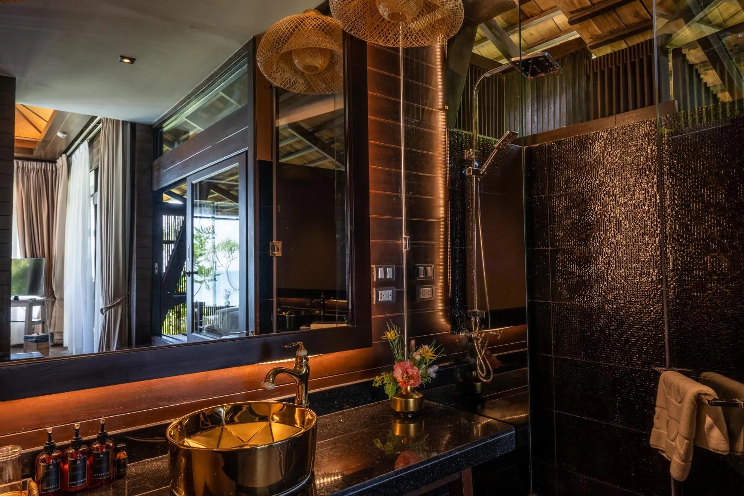 Shower in Nirvana Beach Resort, Koh Lanta SHA Extra Plus