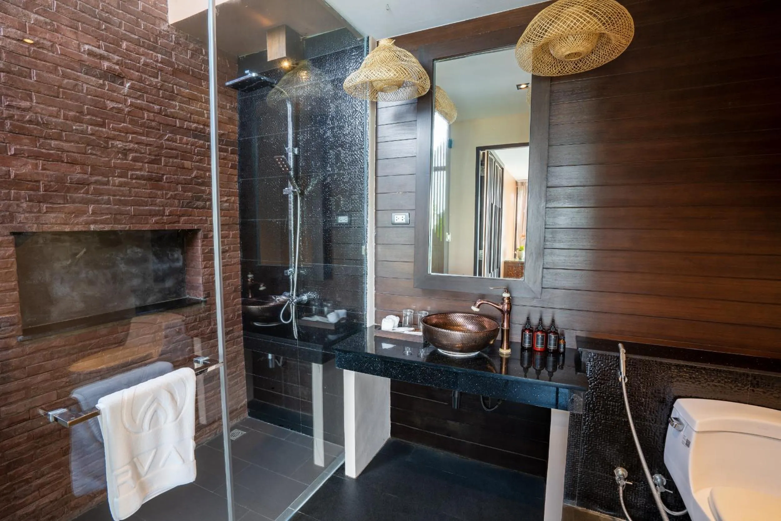 Shower in Nirvana Beach Resort, Koh Lanta SHA Extra Plus