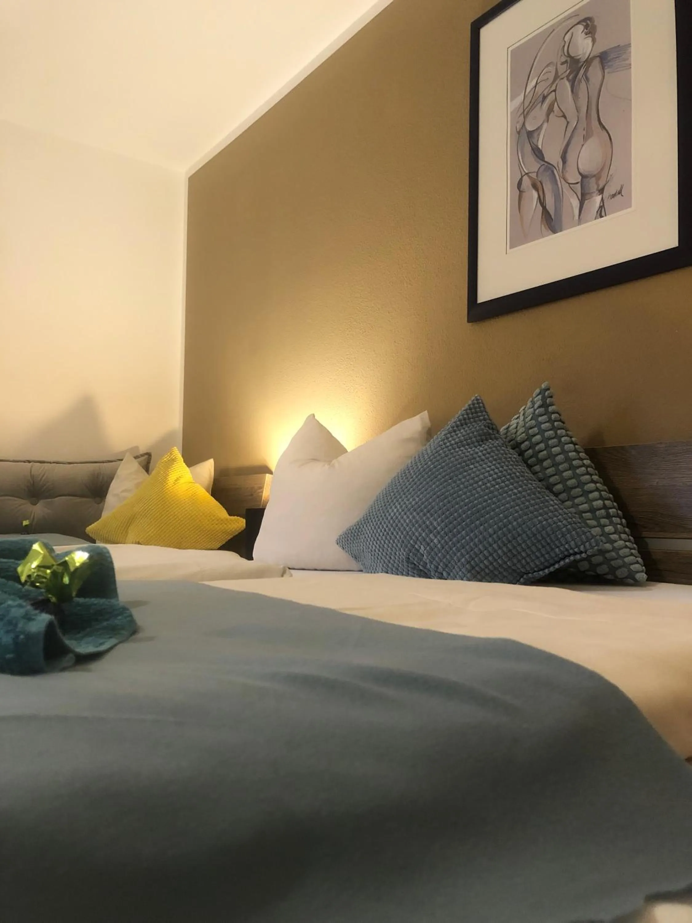 Bedroom, Bed in Restaurant Appartements Almdiele