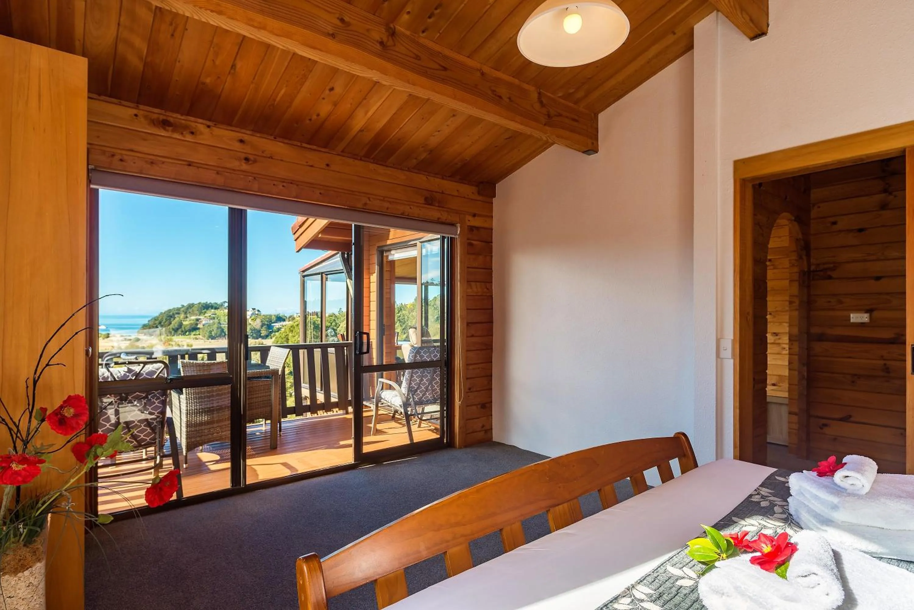 Bedroom in Kimi Ora Eco Resort