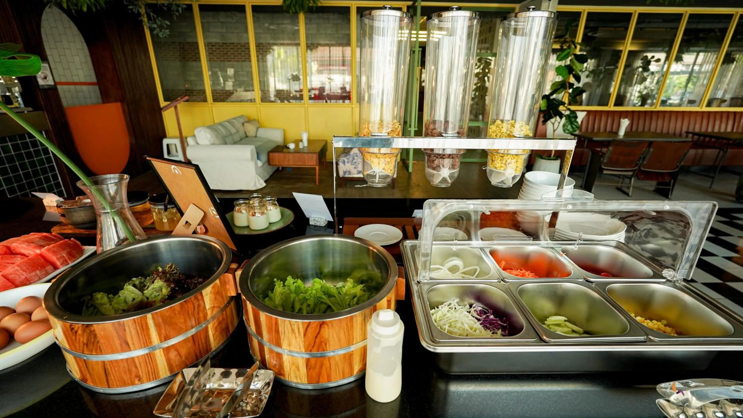 Buffet breakfast in Marina House MUAYTHAI Ta-iad Phuket