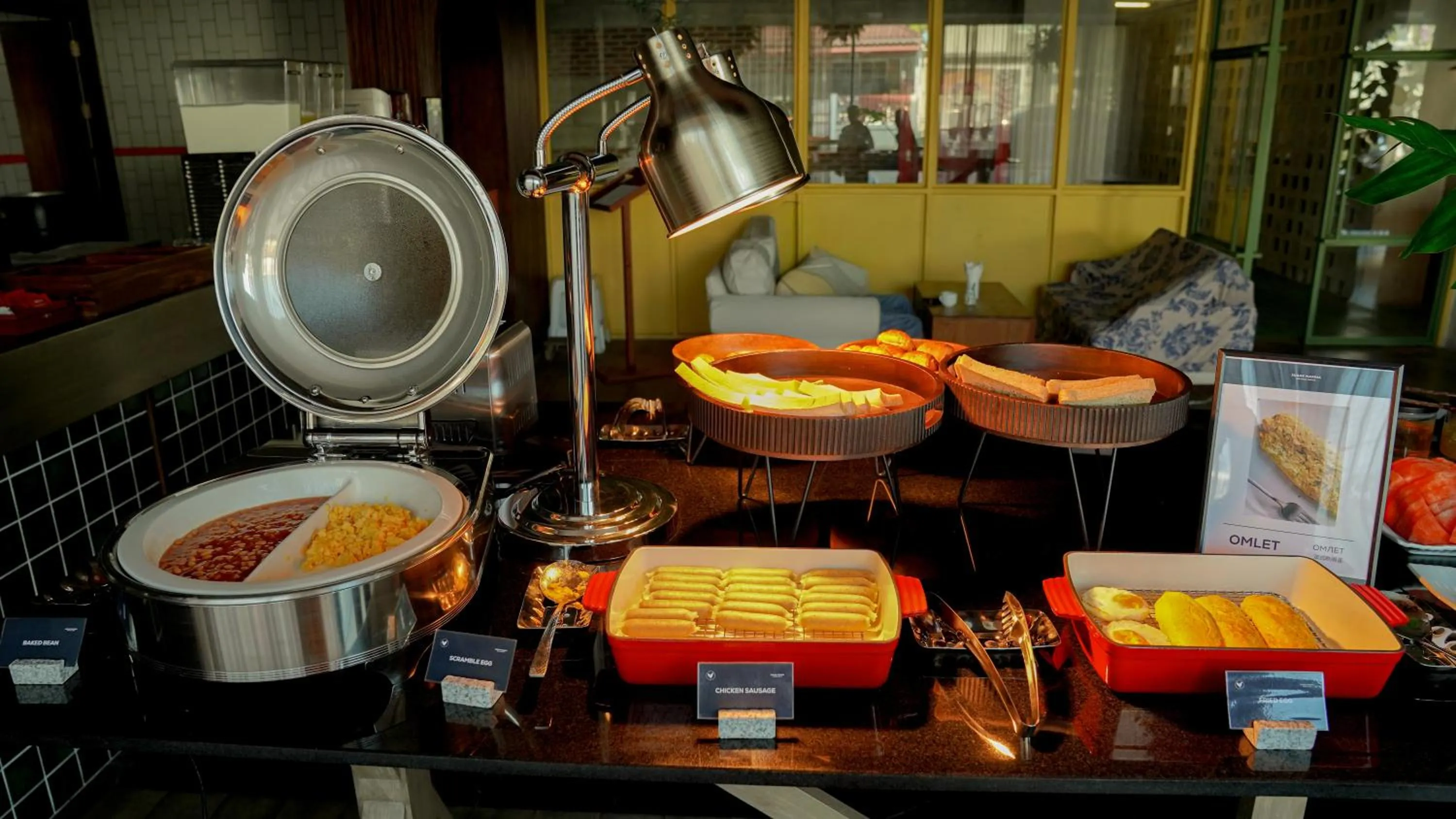 Buffet breakfast in Marina House MUAYTHAI Ta-iad Phuket