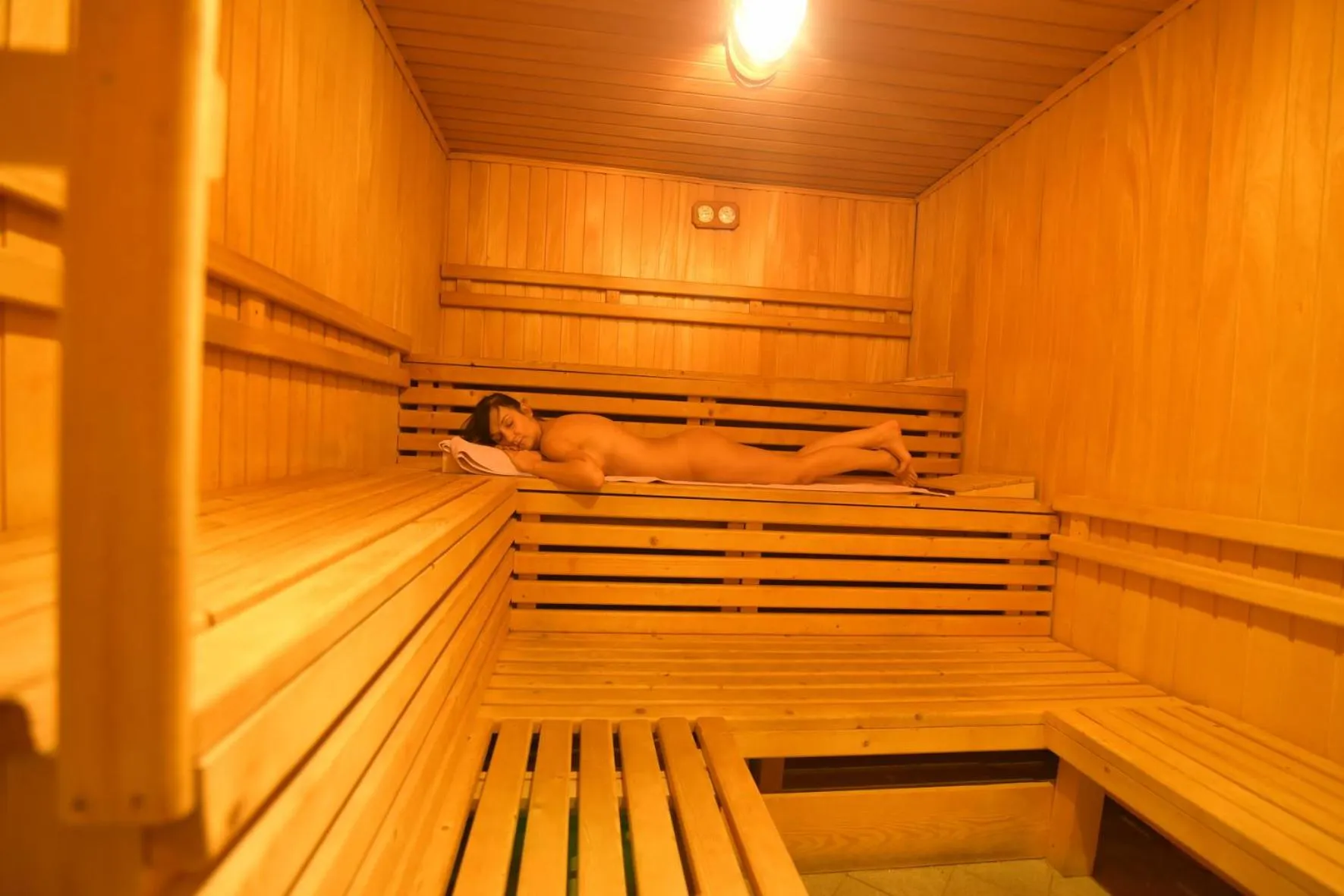 Sauna in Hotel Am Schlossberg