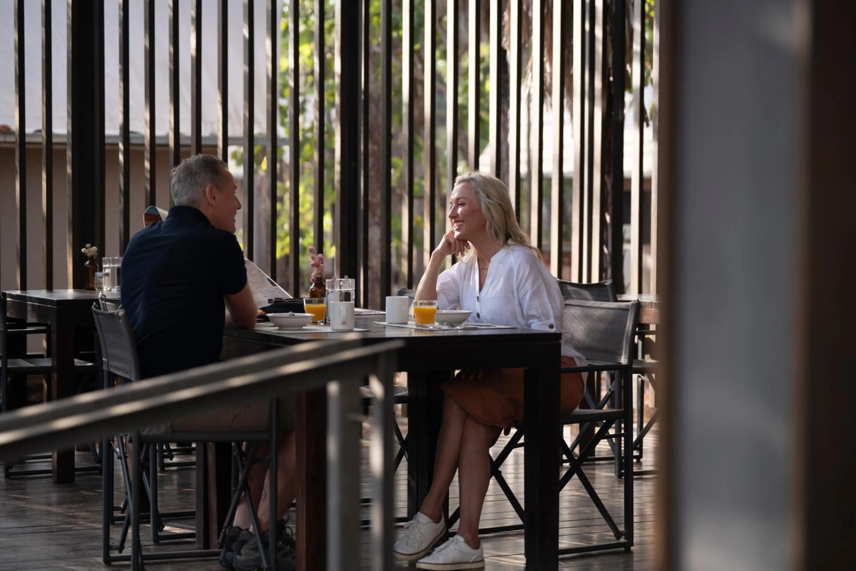 Dining area in Mitchell Falls Wilderness Lodge