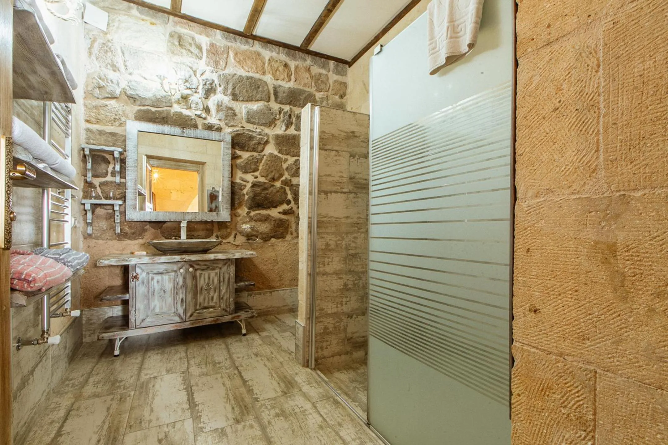 Shower in Karlık Cave Suite Cappadocia