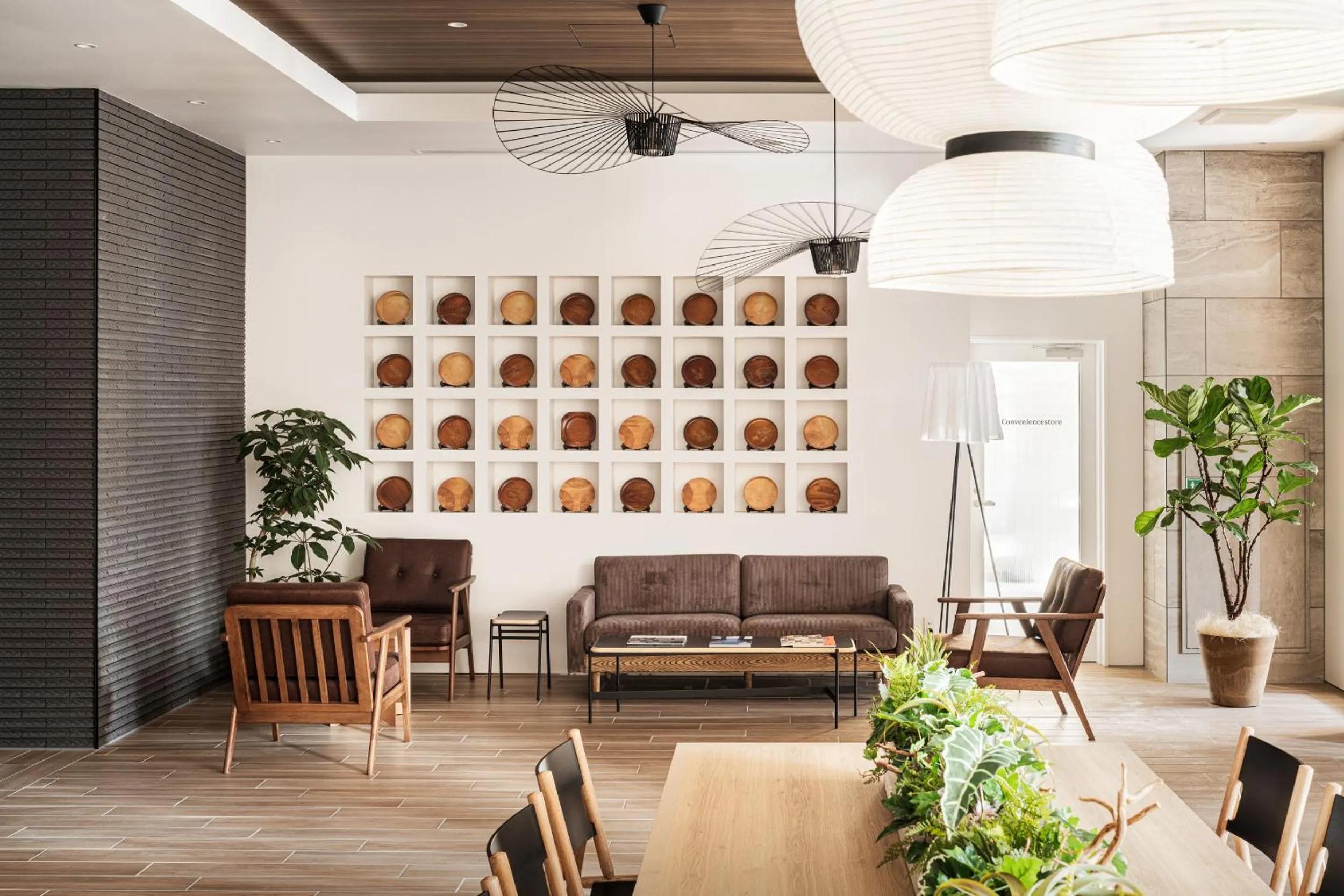 Communal lounge/ TV room in Nest Hotel Hiroshima Ekimae