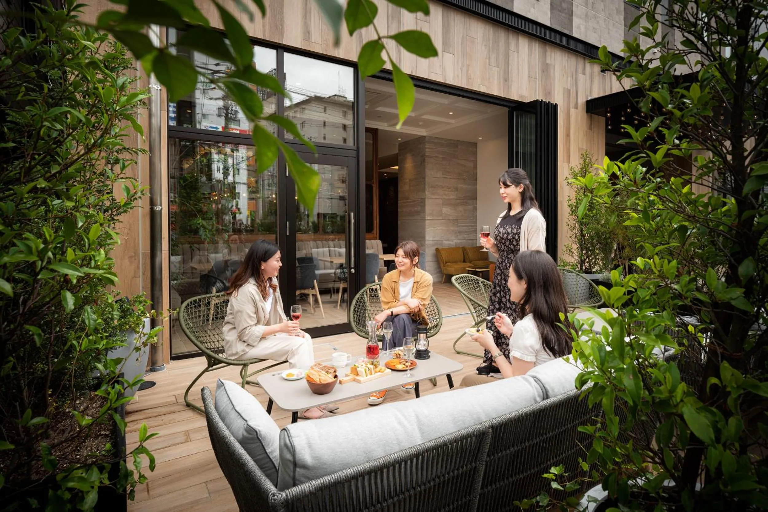 Balcony/Terrace in Nest Hotel Hiroshima Ekimae