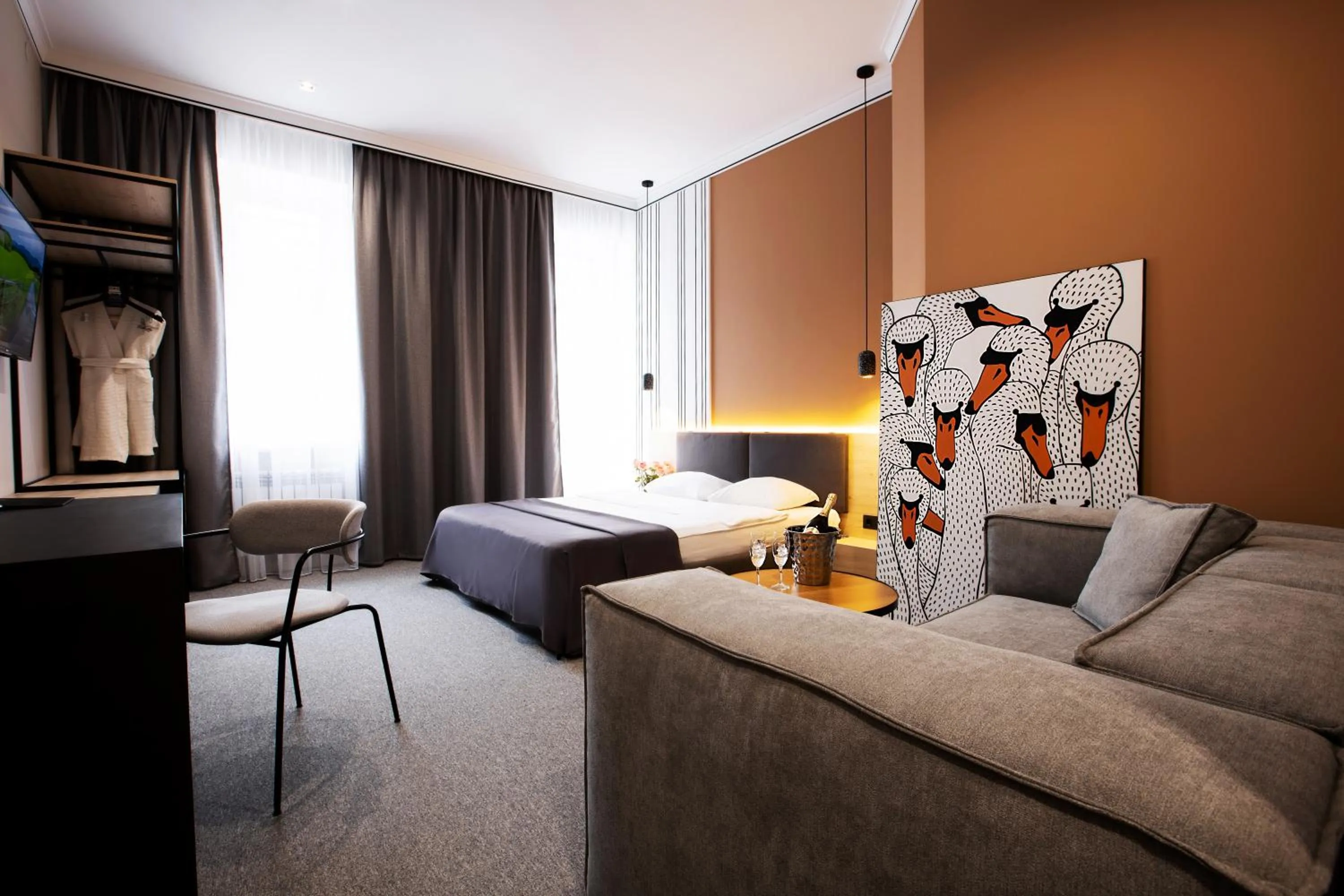 Bed in Kulikovskiy hotel