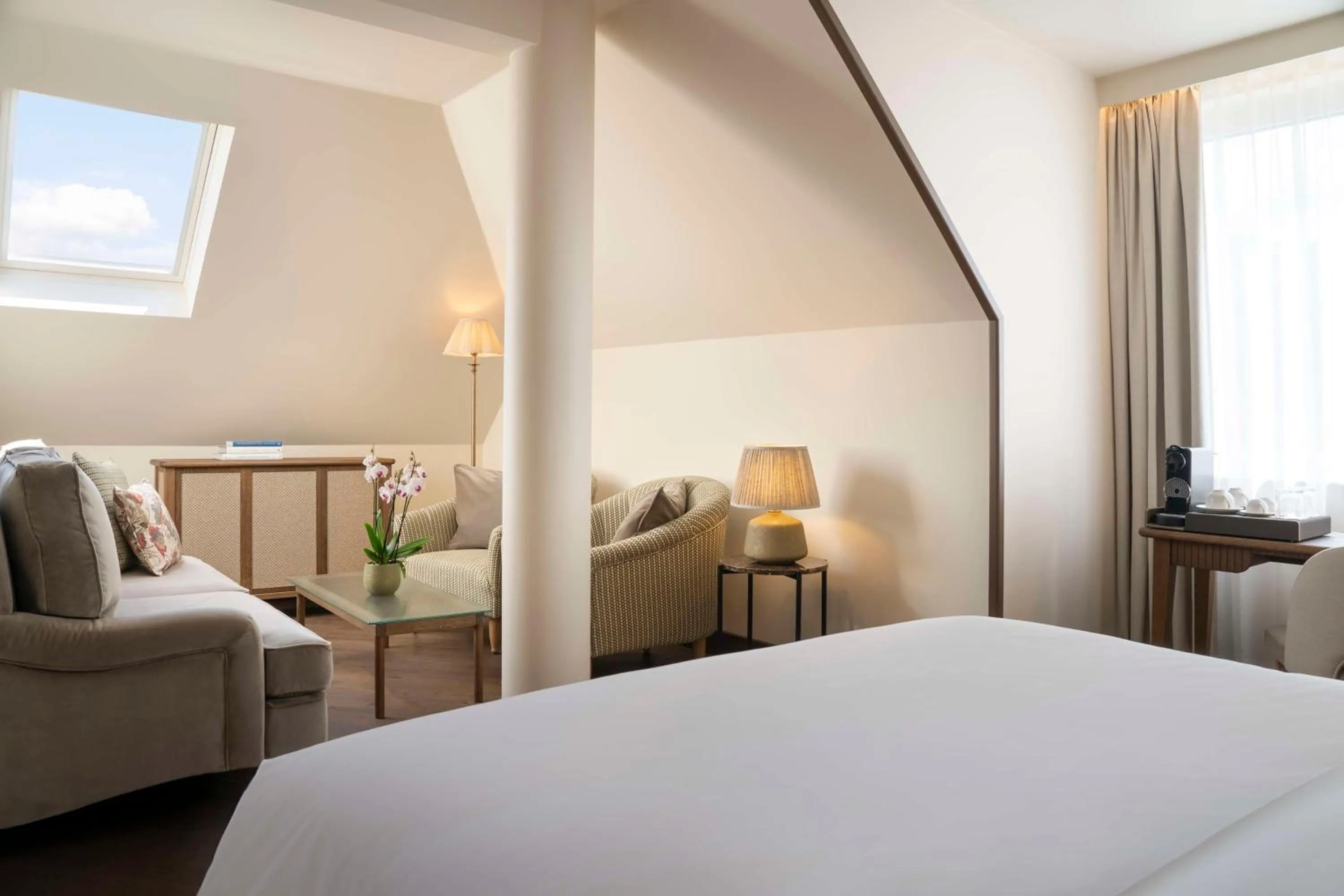 Photo of the whole room, Bed in Brunfels Hotel, in the Unbound Collection by Hyatt