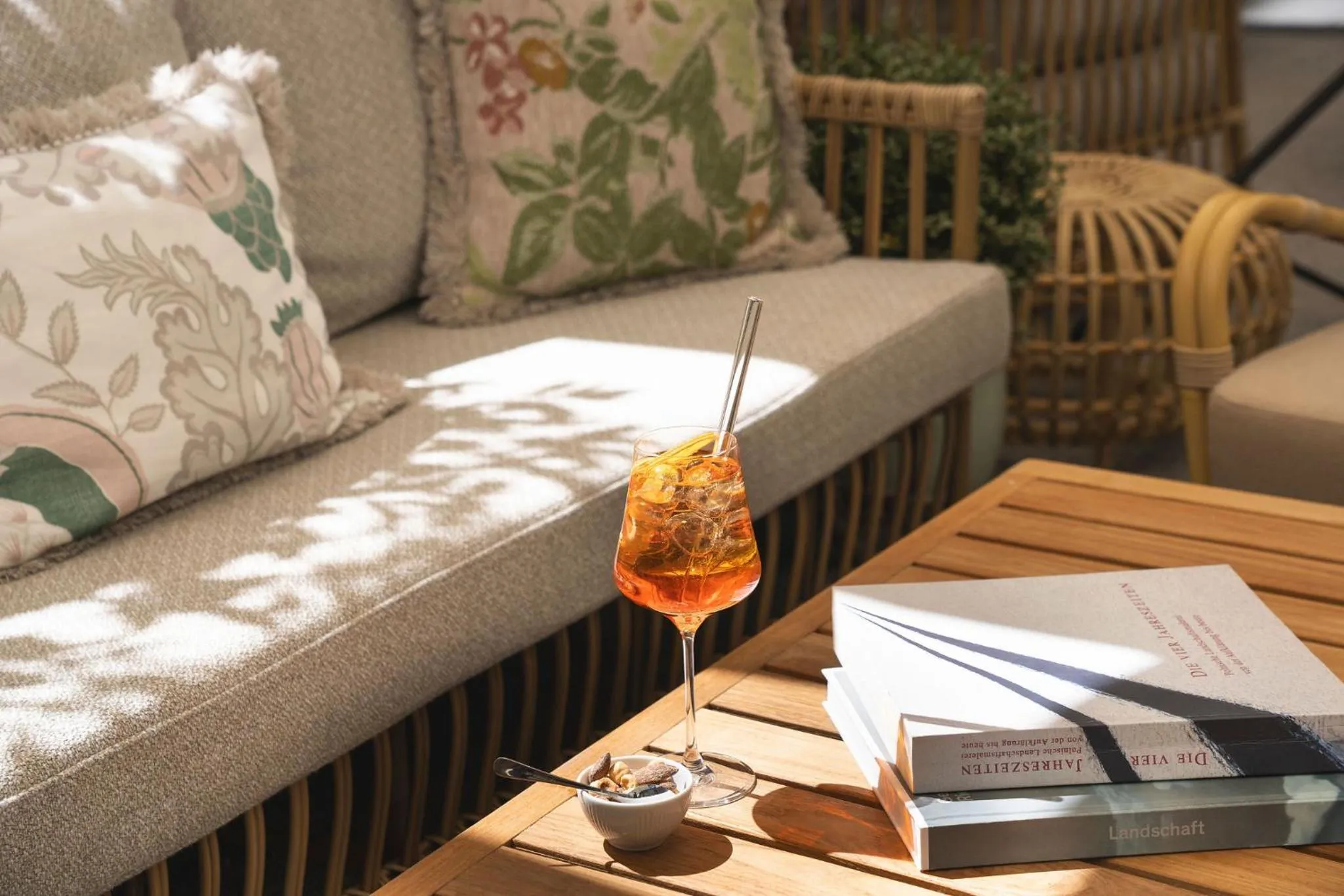 Patio in Brunfels Hotel, in the Unbound Collection by Hyatt