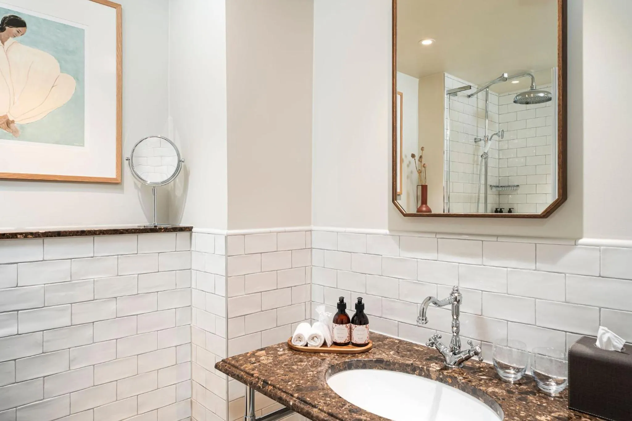 Bathroom in Brunfels Hotel, in the Unbound Collection by Hyatt