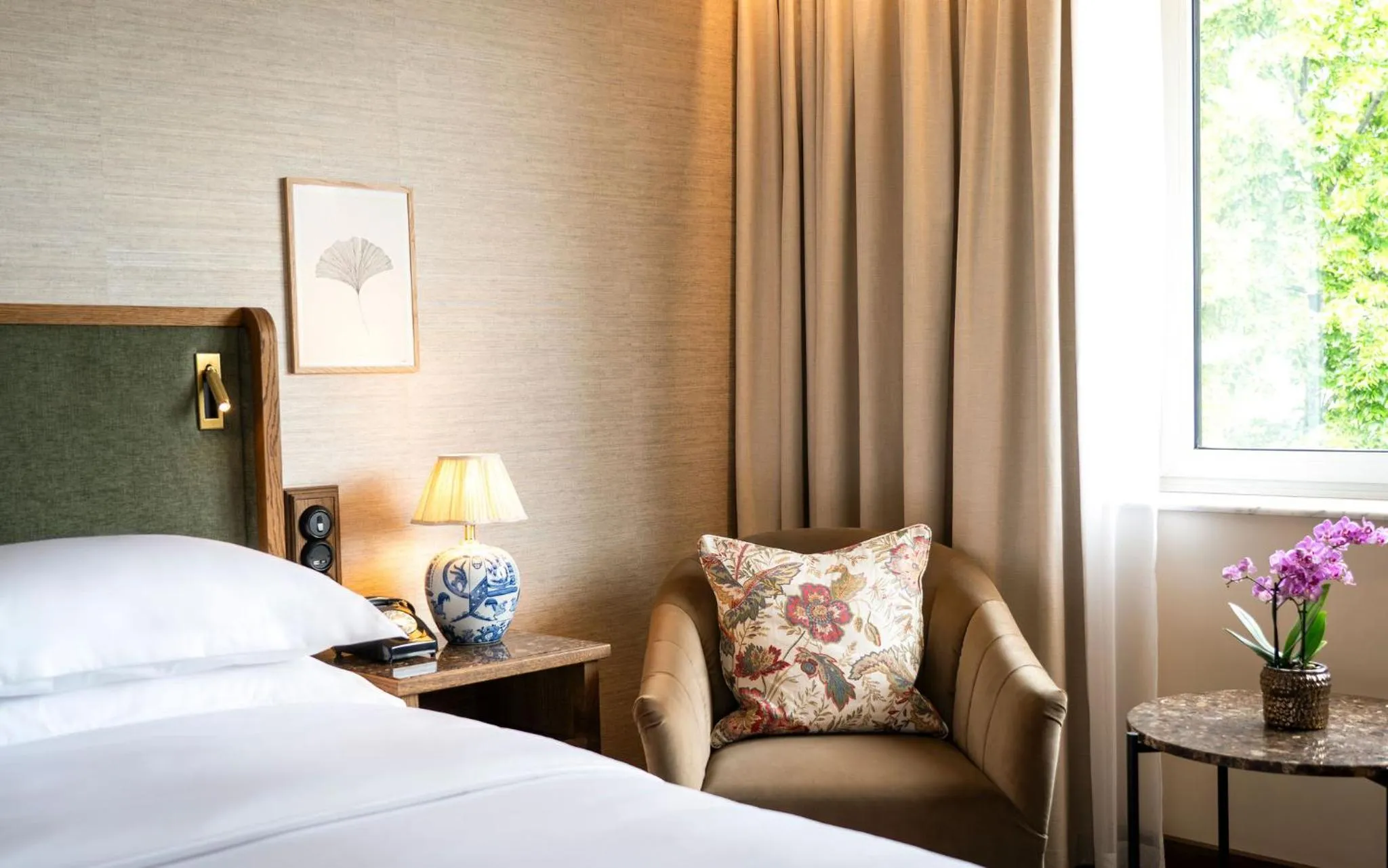 Seating area, Bed in Brunfels Hotel, in the Unbound Collection by Hyatt