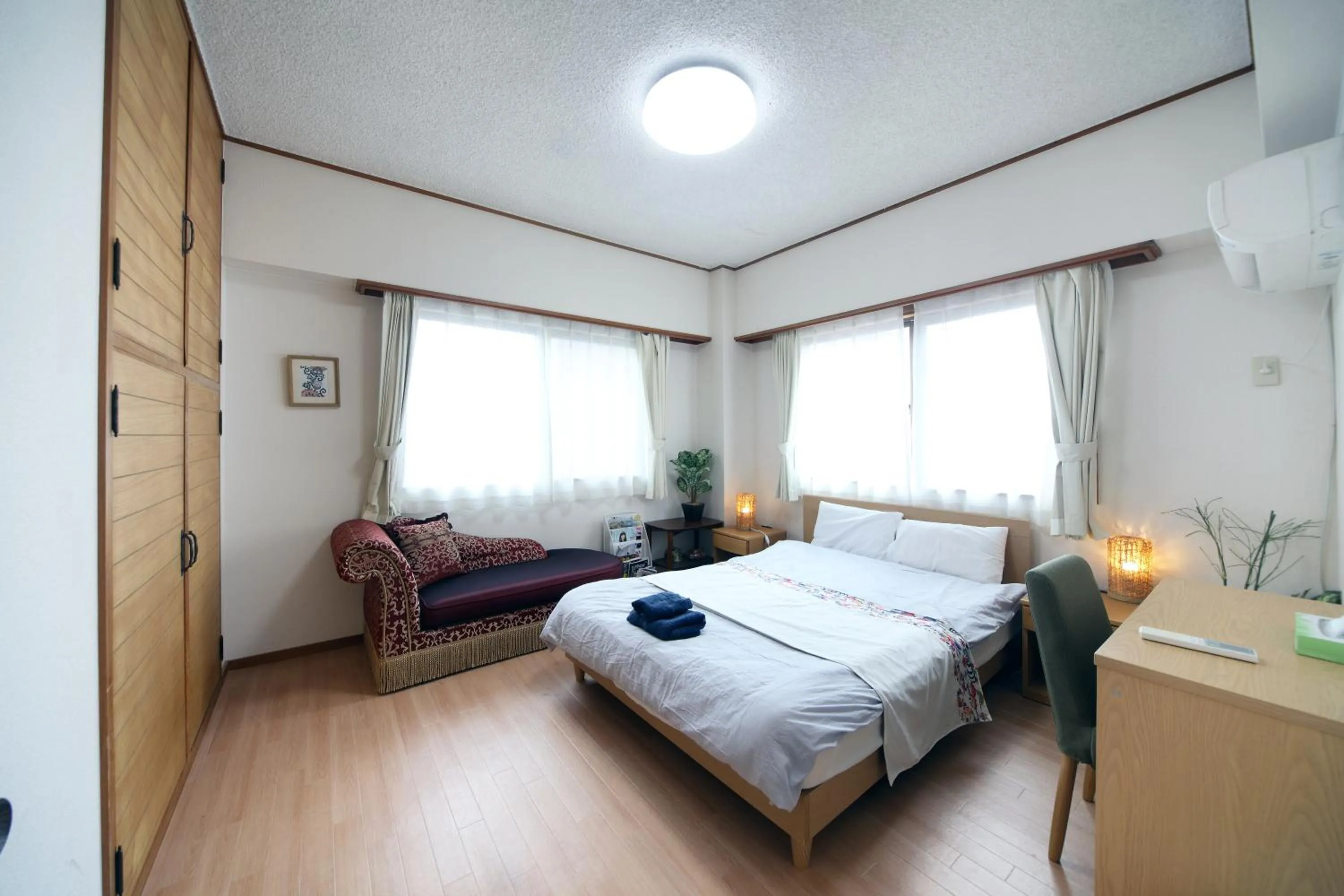 Bedroom, Bed in Exsaison house Kumoji