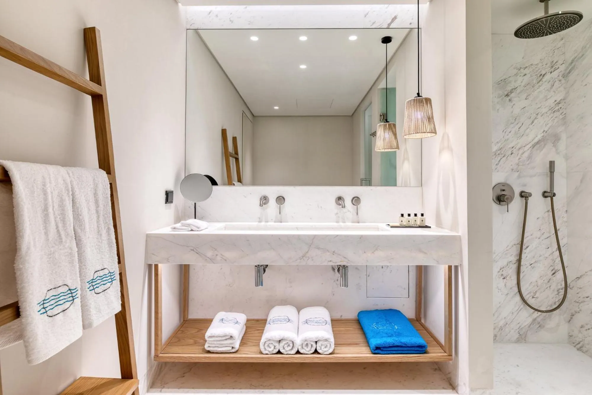 Shower in Vathi Cove Luxury Resort & Spa - Adults Friendly 14 plus