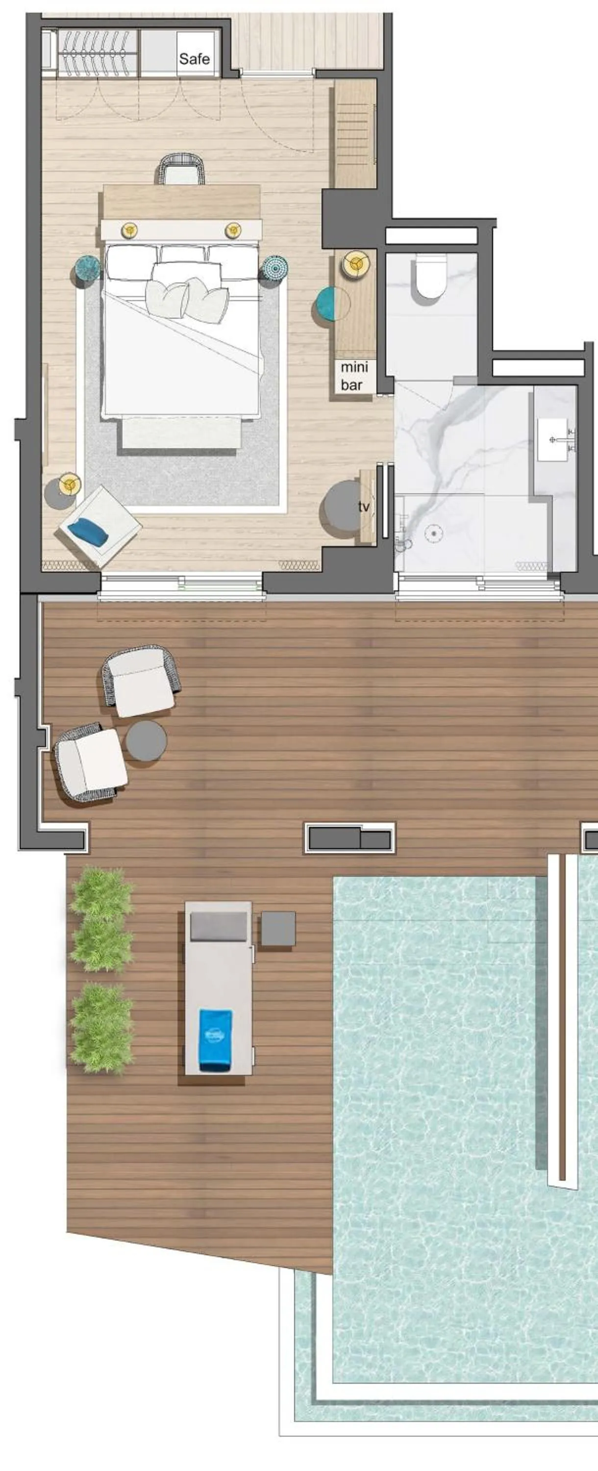 Floor plan in Vathi Cove Luxury Resort & Spa - Adults Friendly 14 plus