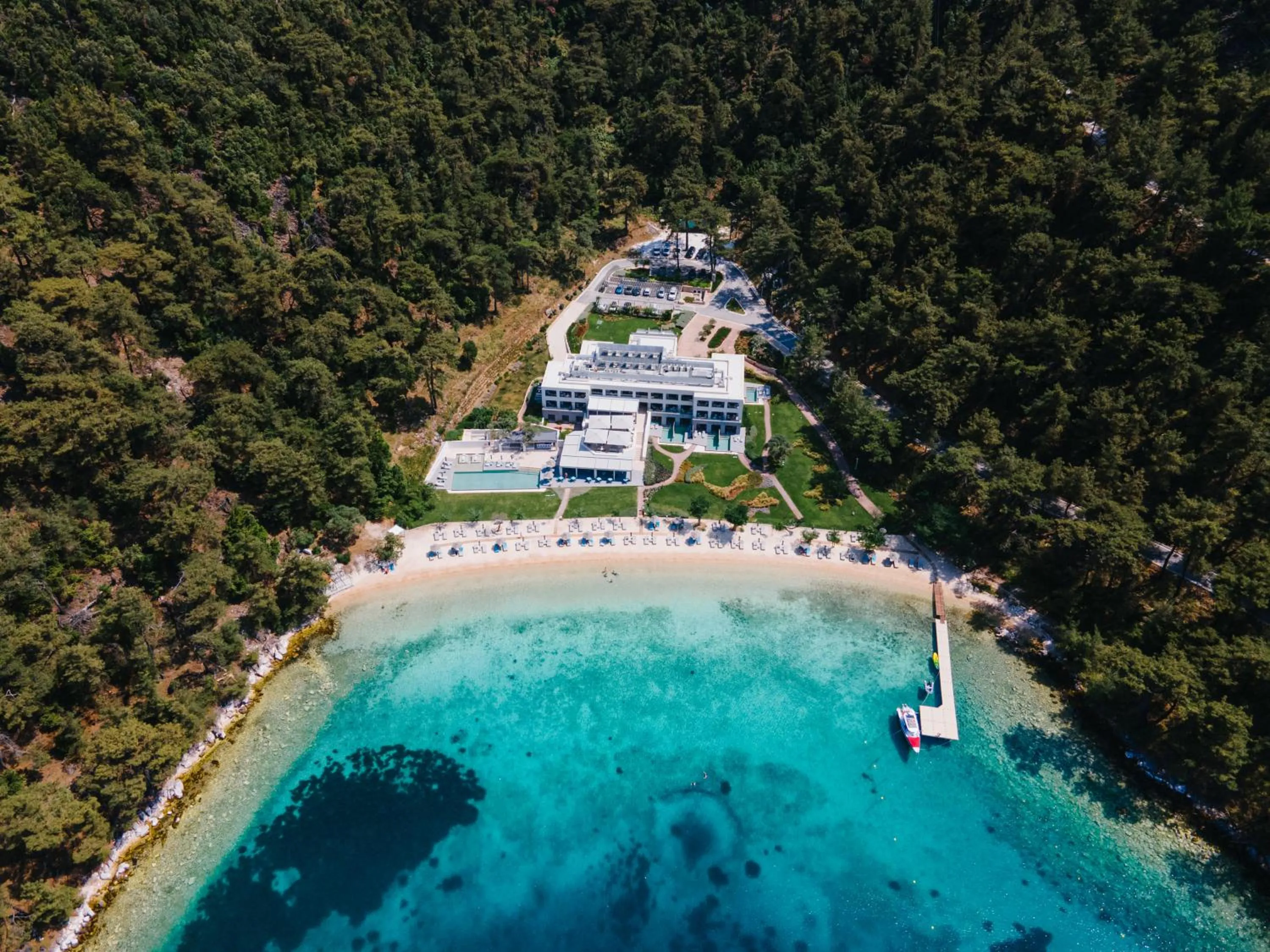 Bird's eye view in Vathi Cove Luxury Resort & Spa - Adults Friendly 14 plus