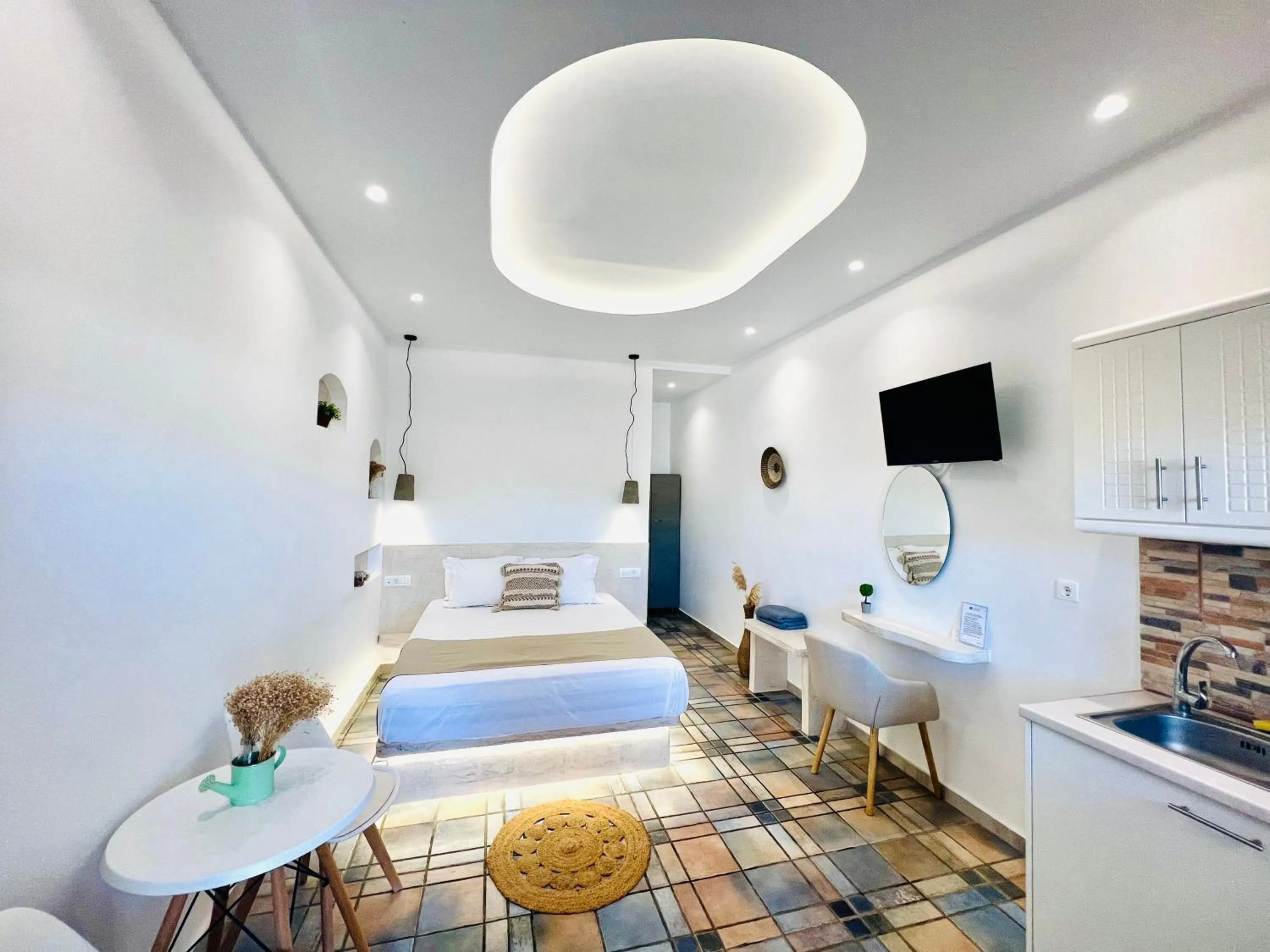 Bed in Arapiou Apartments