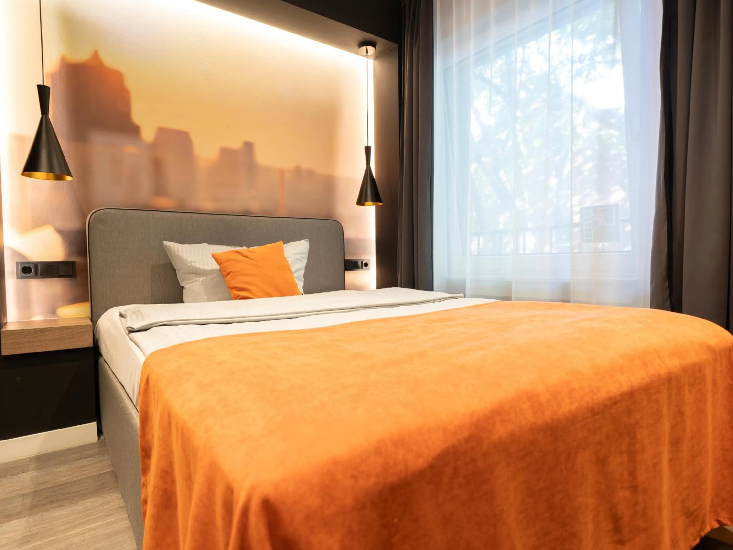 Bed in JustStay Ratingen Hotel & Apartments