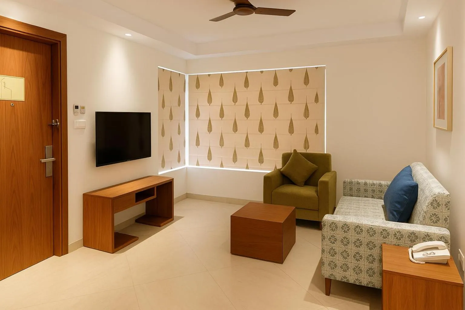 Living room in Hawthorn Suites by Wyndham Dwarka