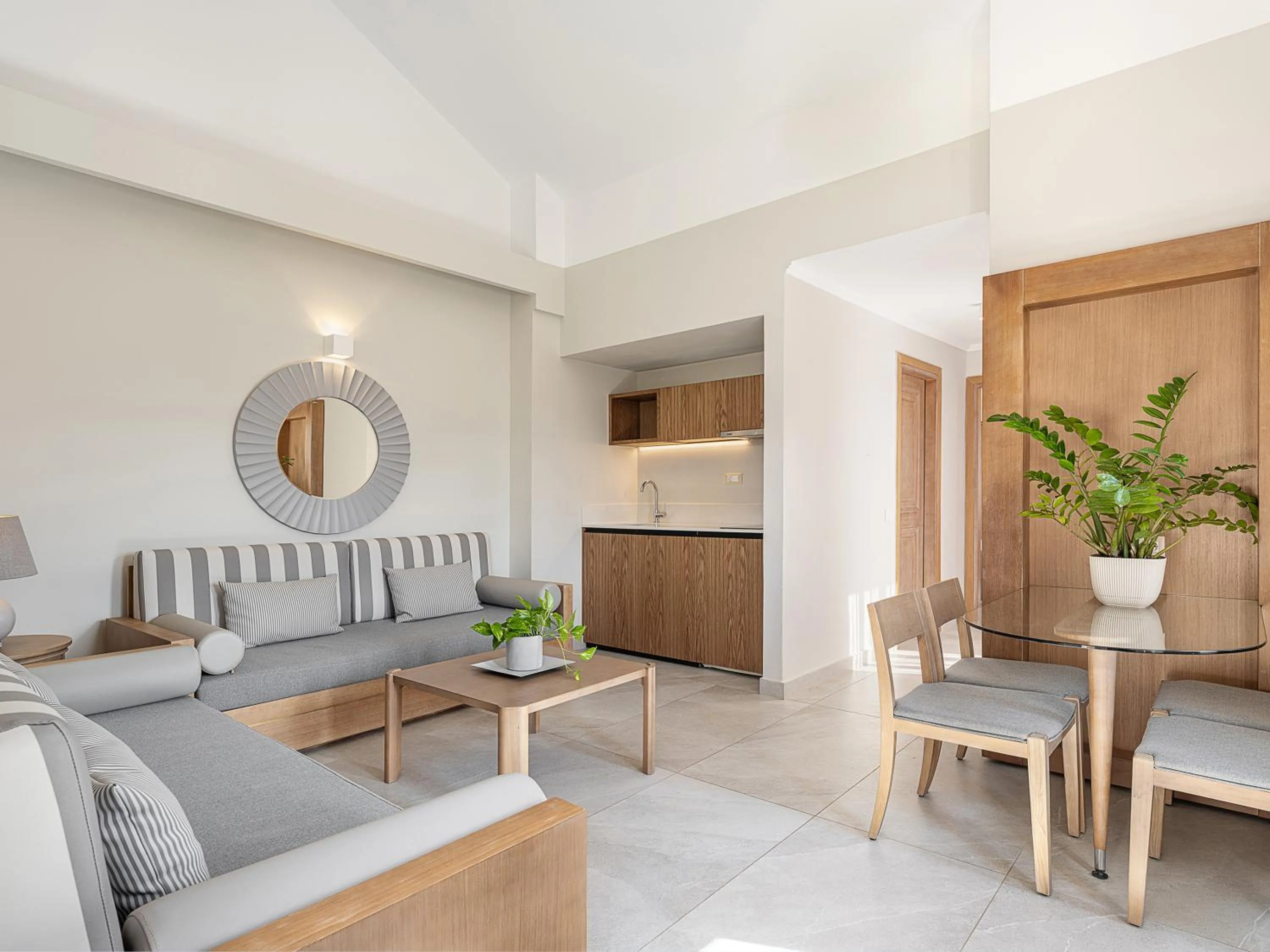 Kitchen or kitchenette in Okeanis Golden Resort