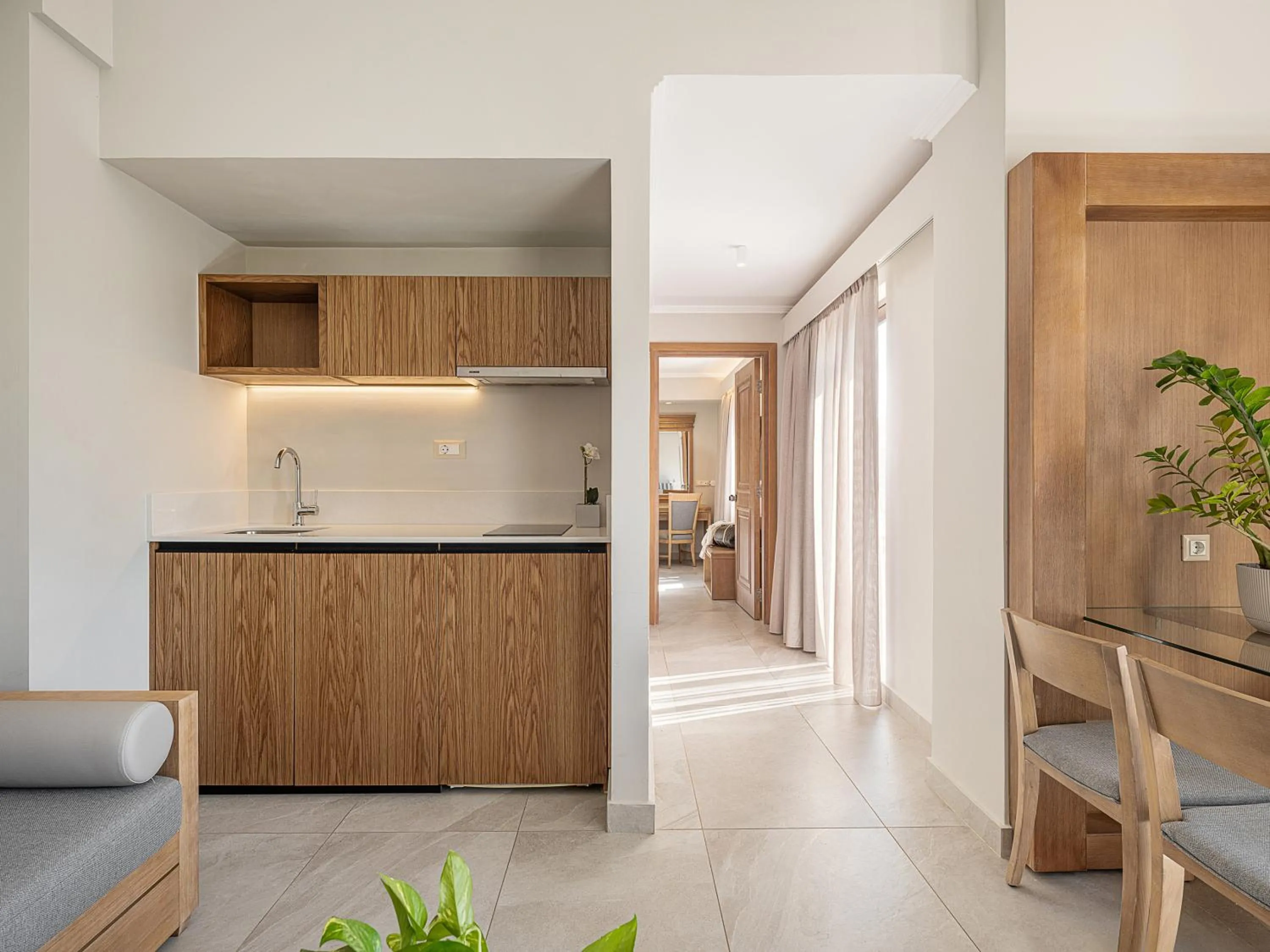 Kitchen or kitchenette in Okeanis Golden Resort