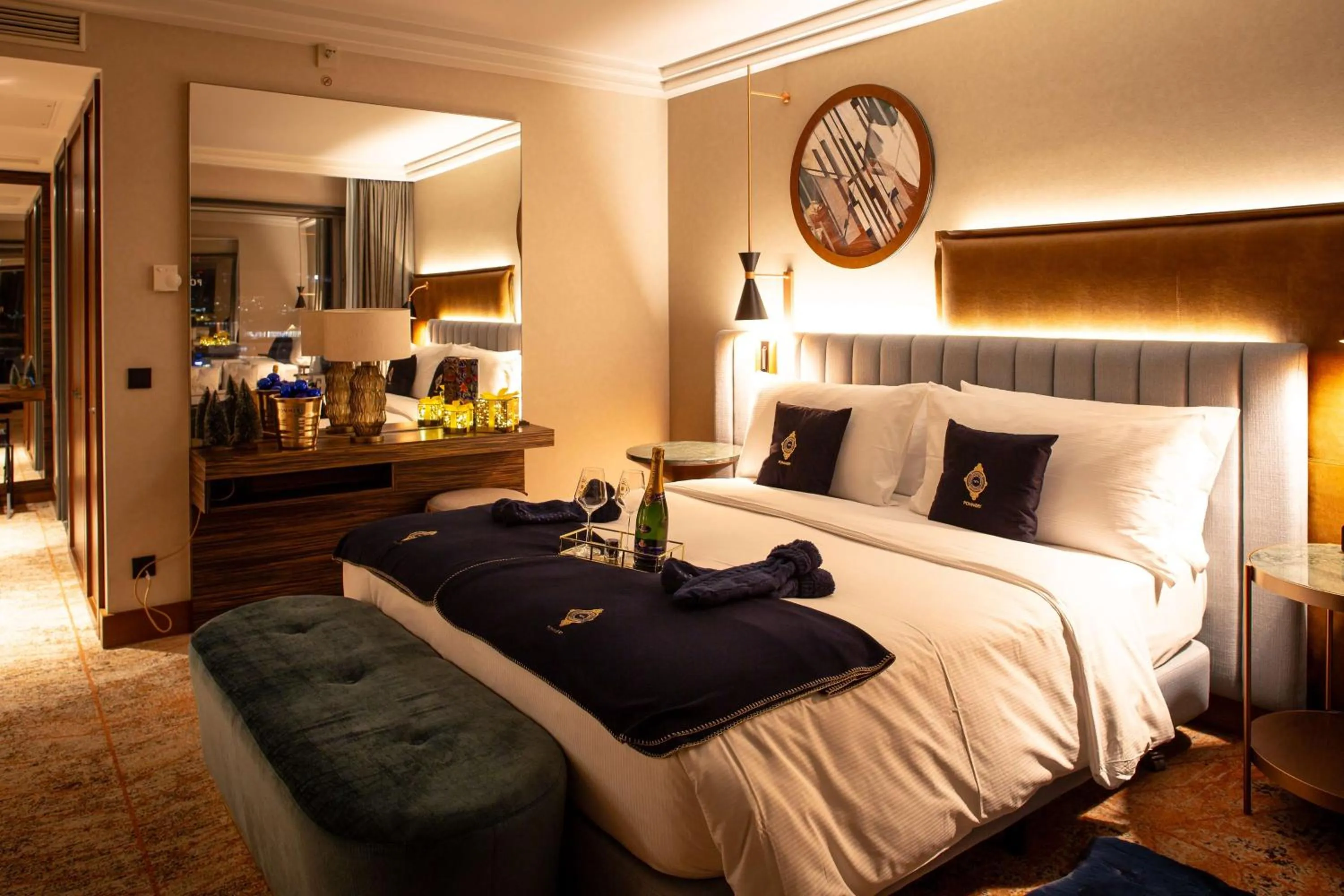 Bed in Hilton Frankfurt City Centre