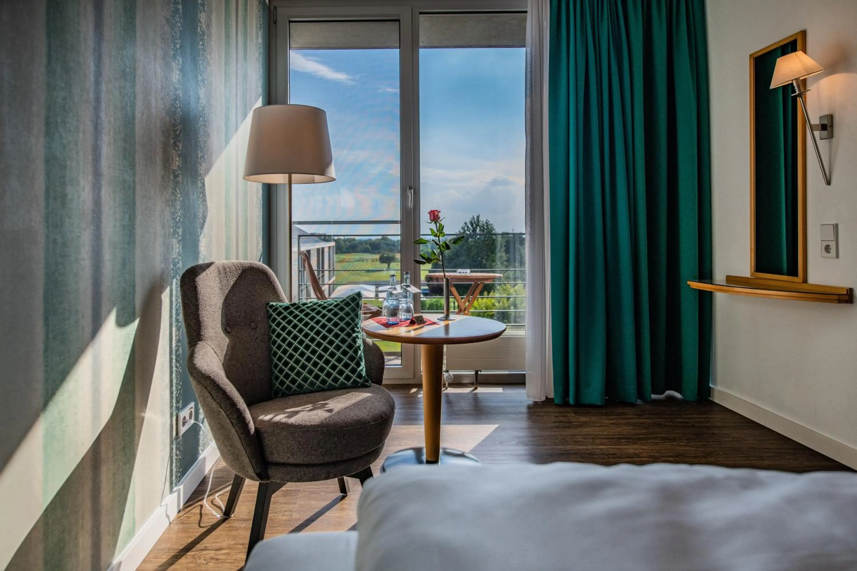 Bedroom, Bed in Waldsee Golf-Resort