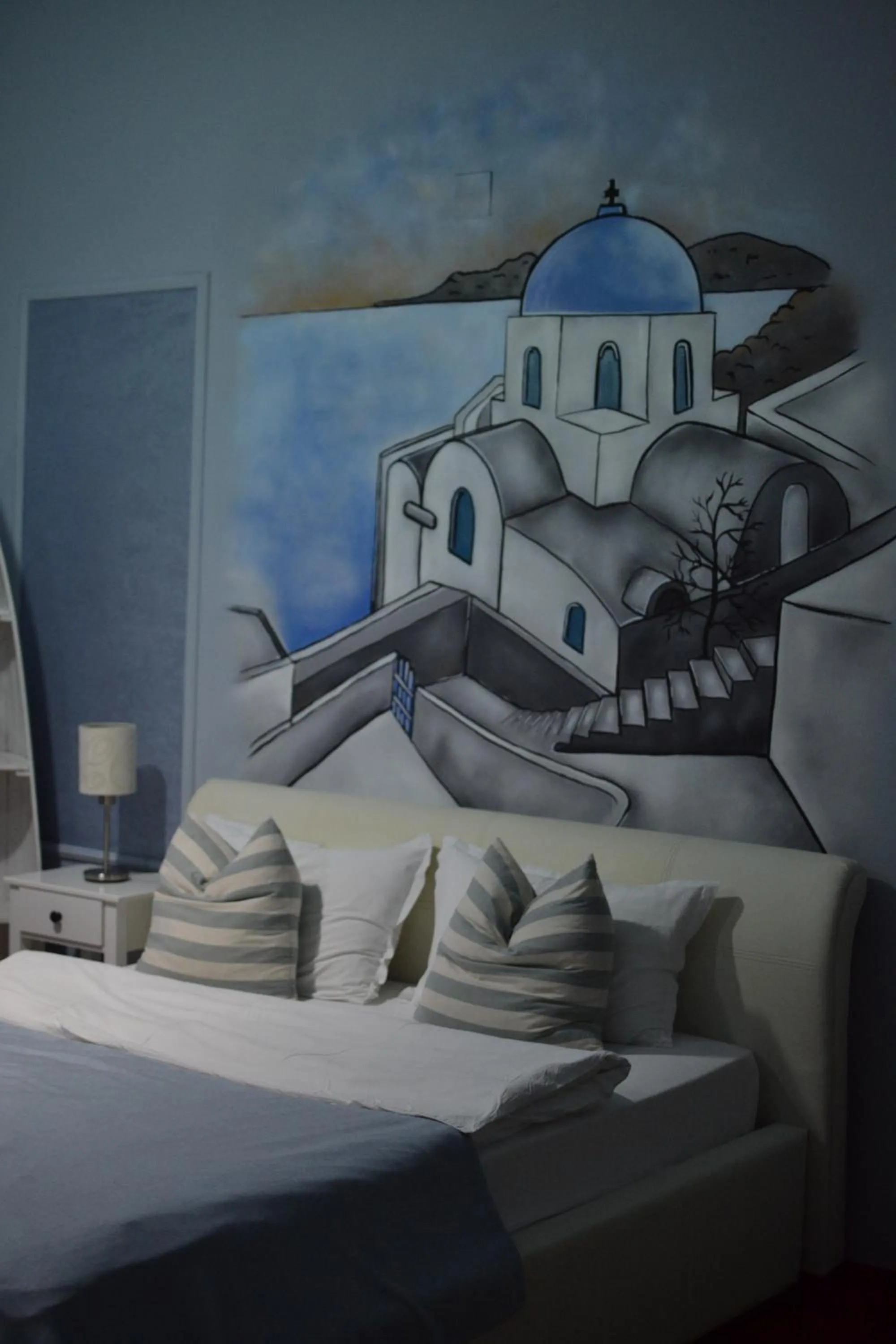 Decorative detail, Bed in Hotel Pamela Concept