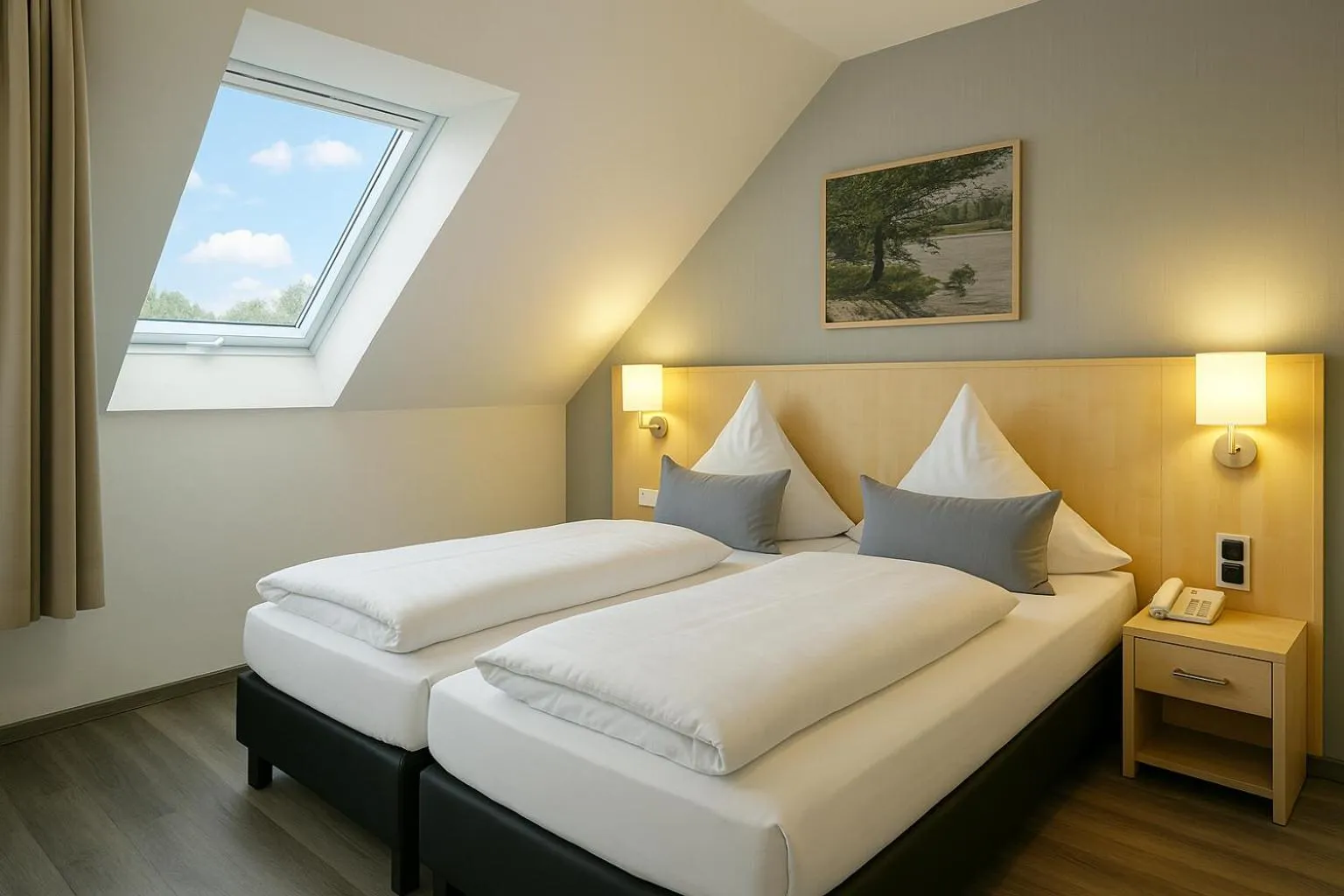 Photo of the whole room, Bed in Konsum Berghotel Oberhof