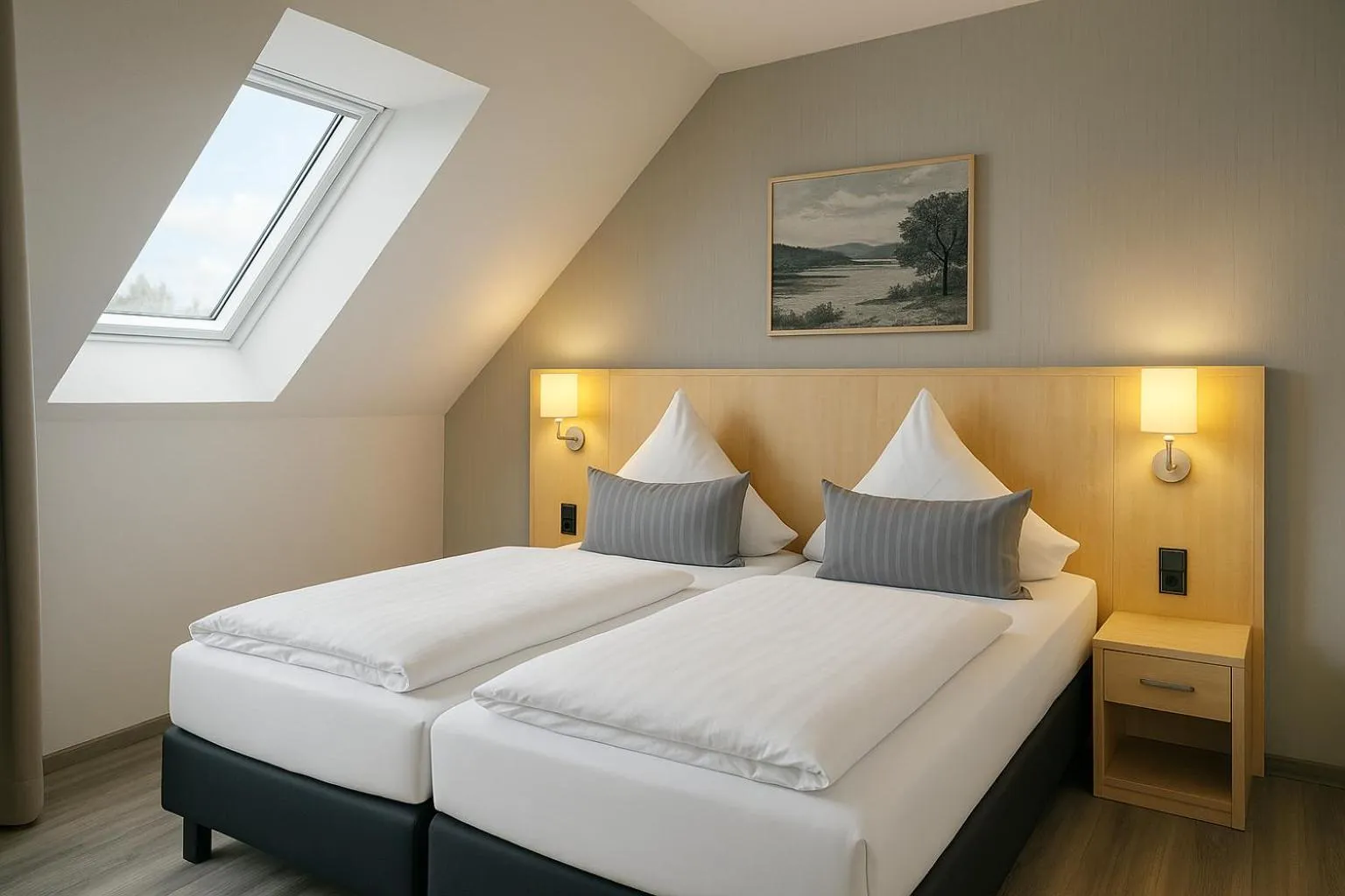 Photo of the whole room, Bed in Konsum Berghotel Oberhof