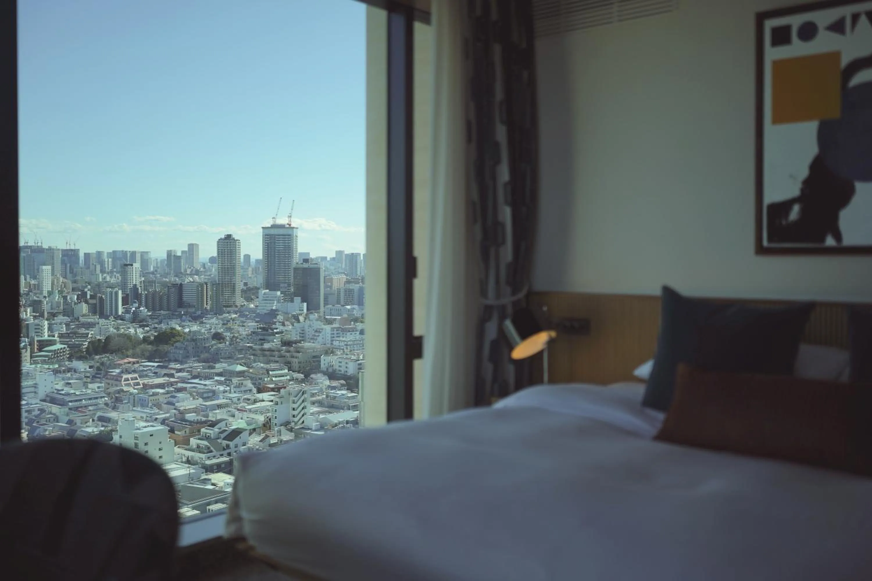 Bed in THE AOYAMA GRAND HOTEL