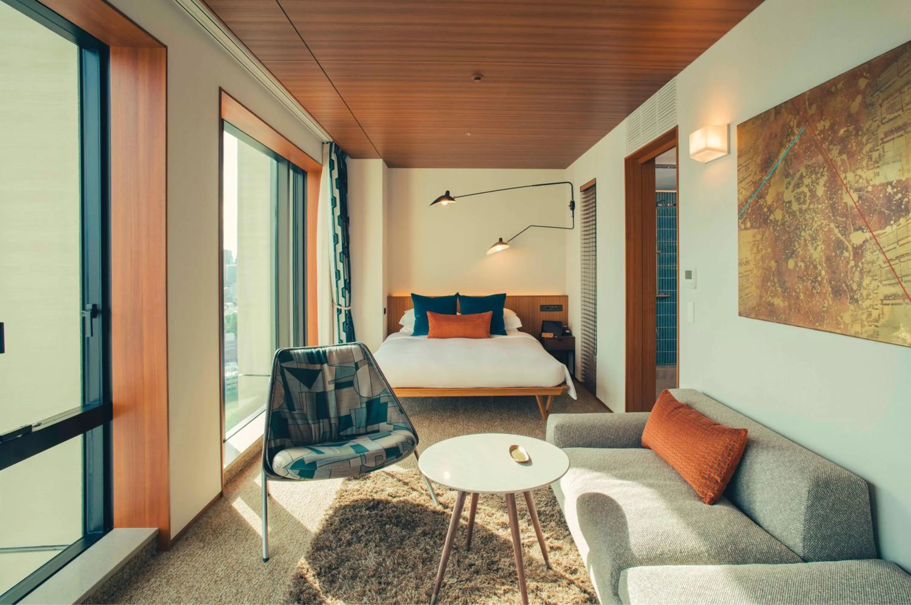 Bed in THE AOYAMA GRAND HOTEL