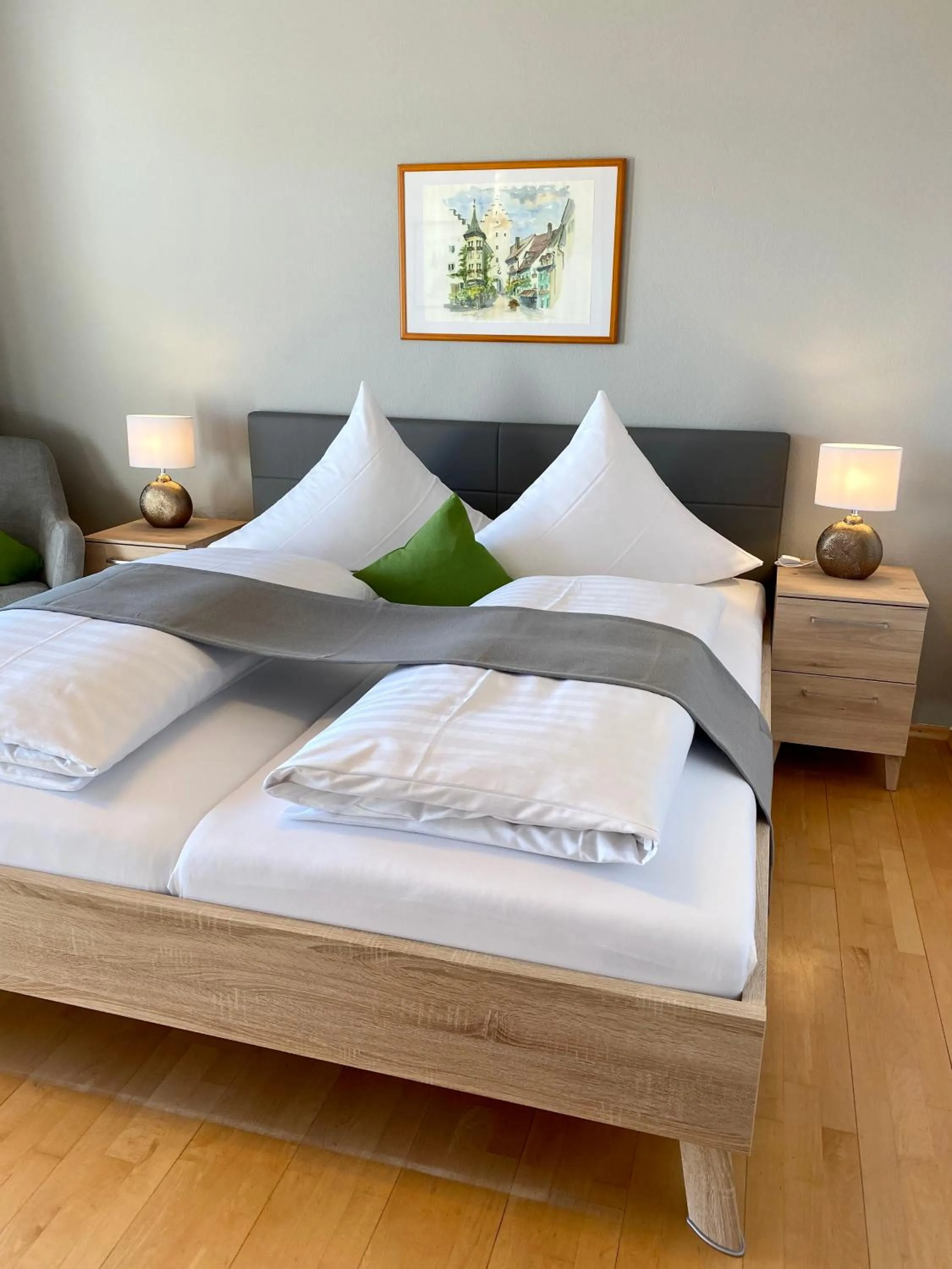 Bed in Hotel Landhaus Sternen